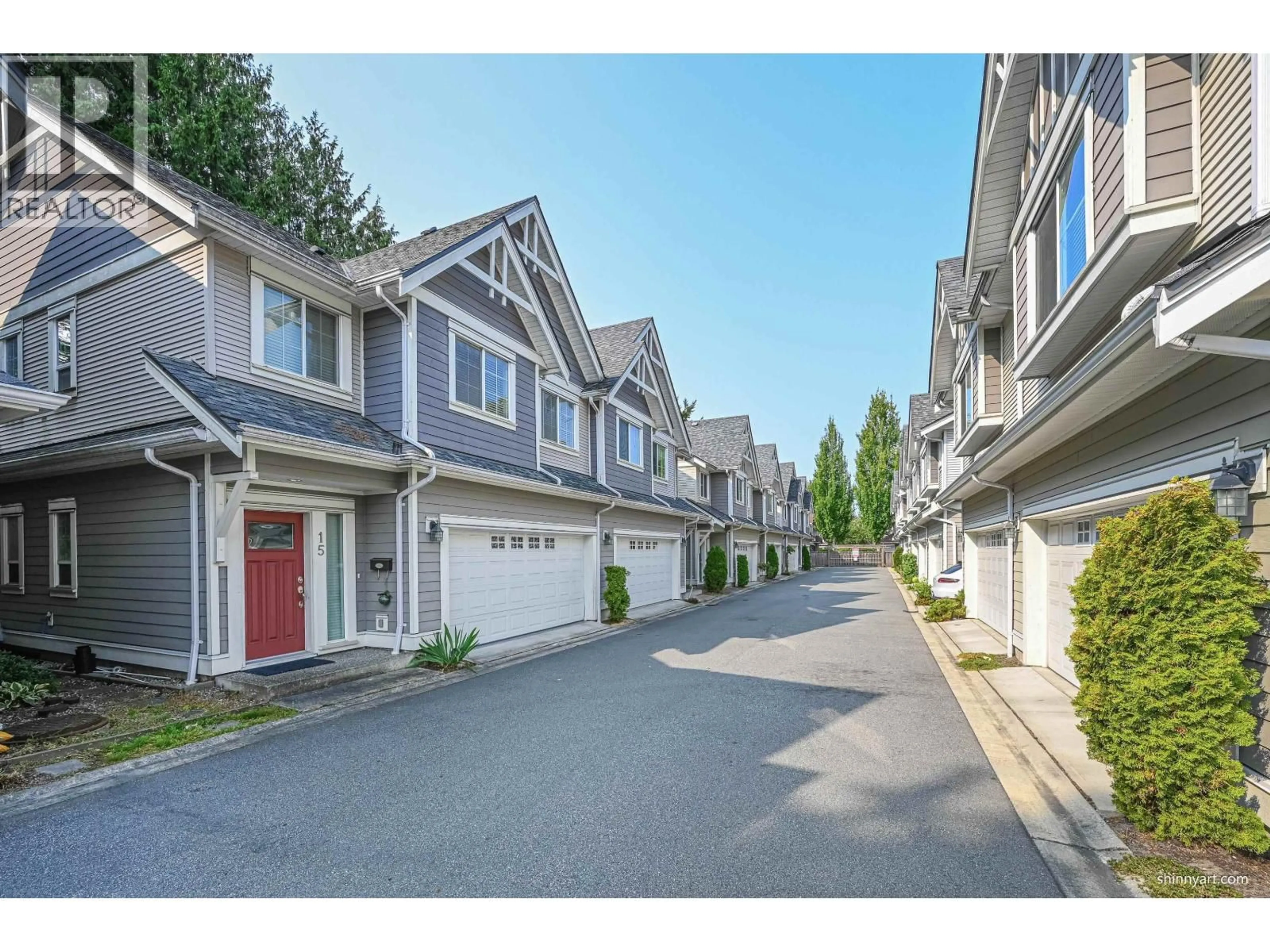 A pic from outside/outdoor area/front of a property/back of a property/a pic from drone, street for 15 - 8200 BLUNDELL ROAD, Richmond British Columbia V6Y1J8