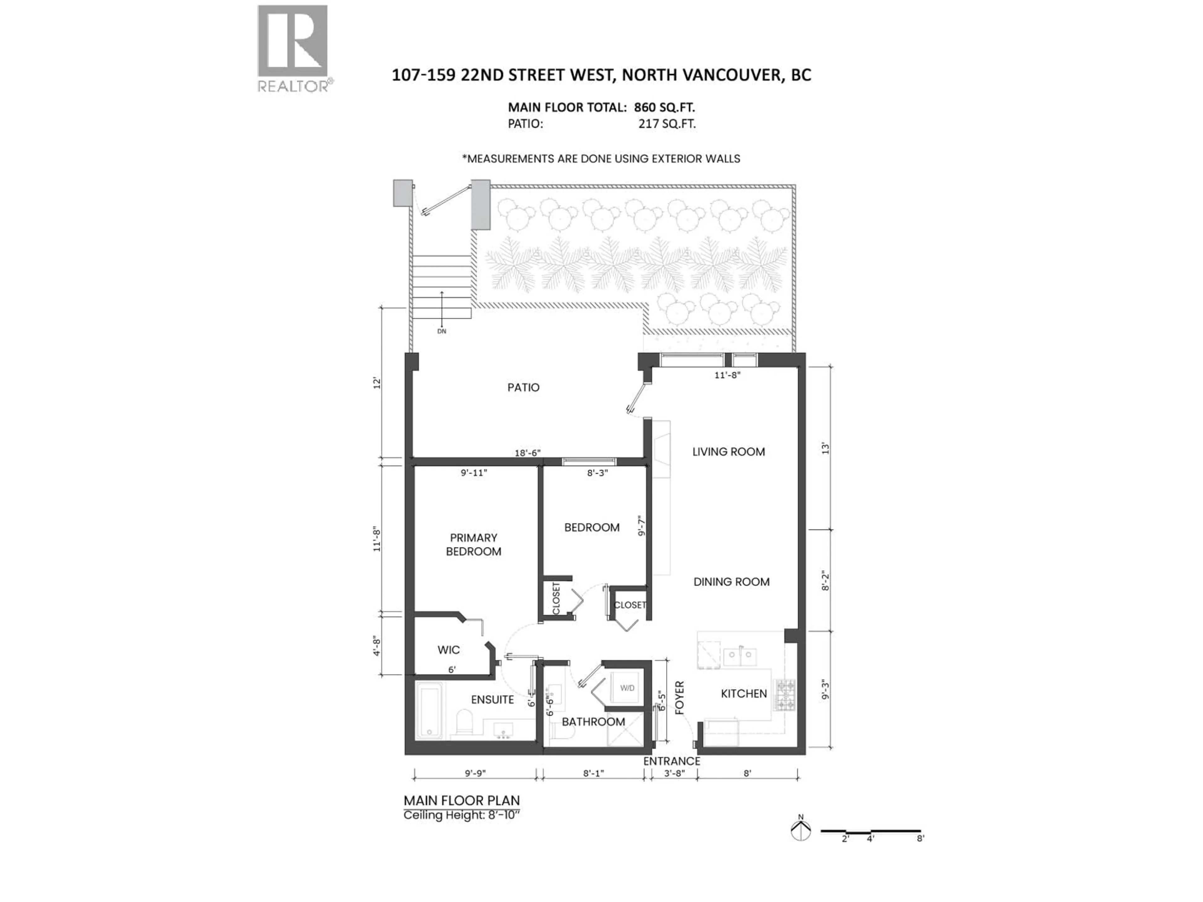 Floor plan for 107 - 159 22ND STREET, North Vancouver British Columbia V7M0B6