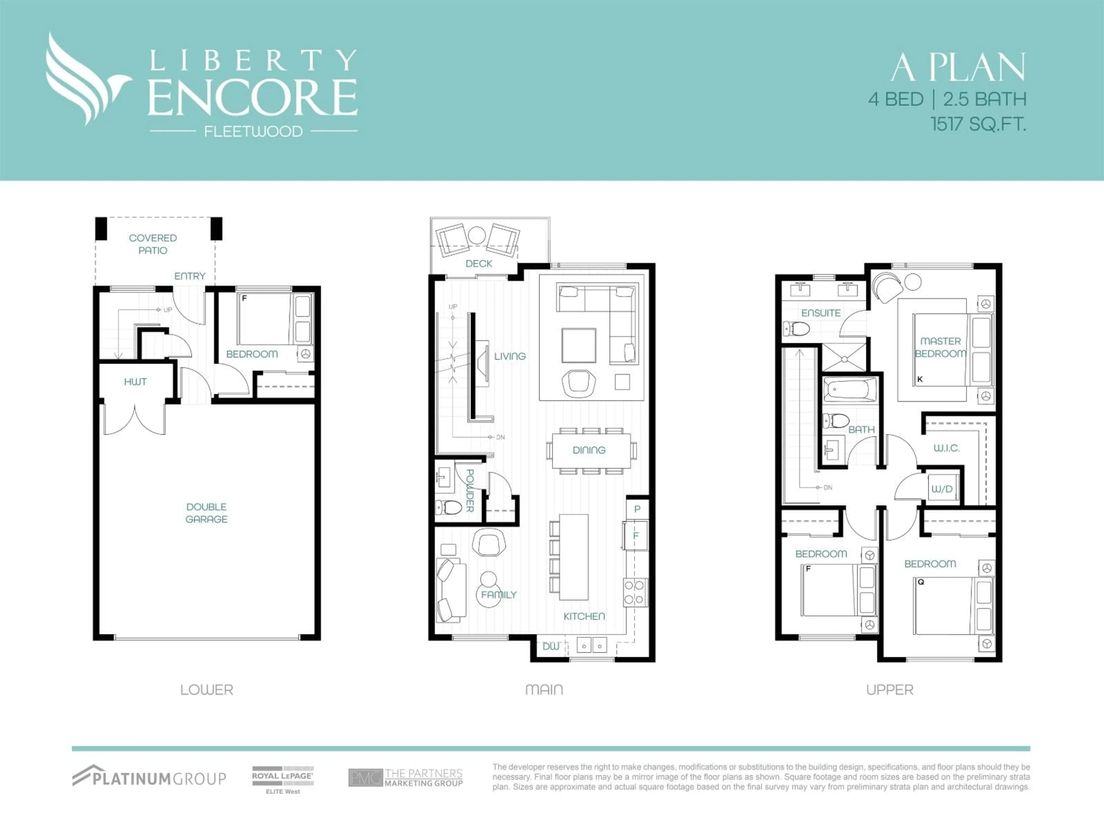 Floor plan for 19 - 17155 79A AVENUE, Surrey British Columbia V0V0V0