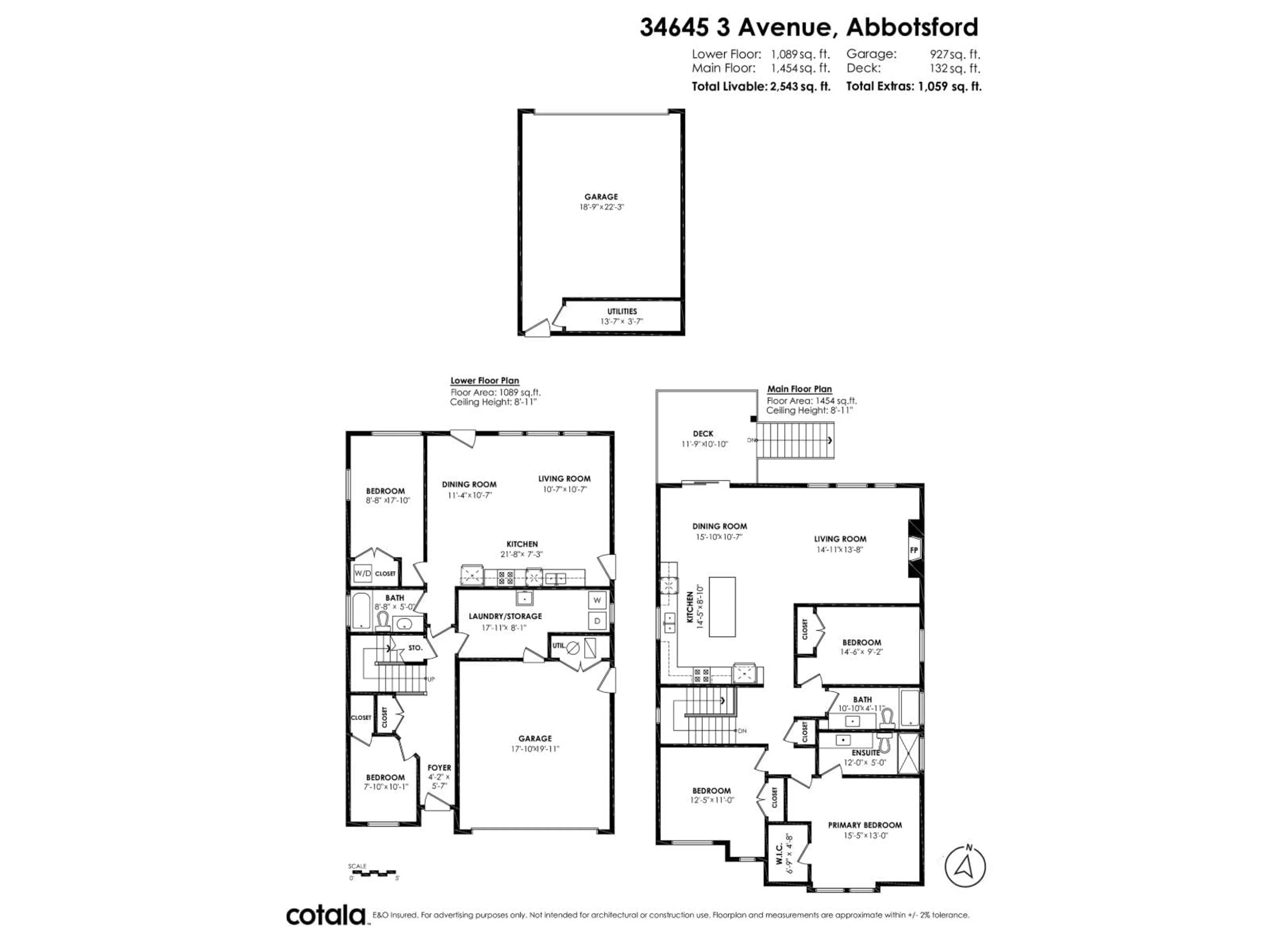 Floor plan for 34645 3RD AVENUE, Abbotsford British Columbia V2S8B9