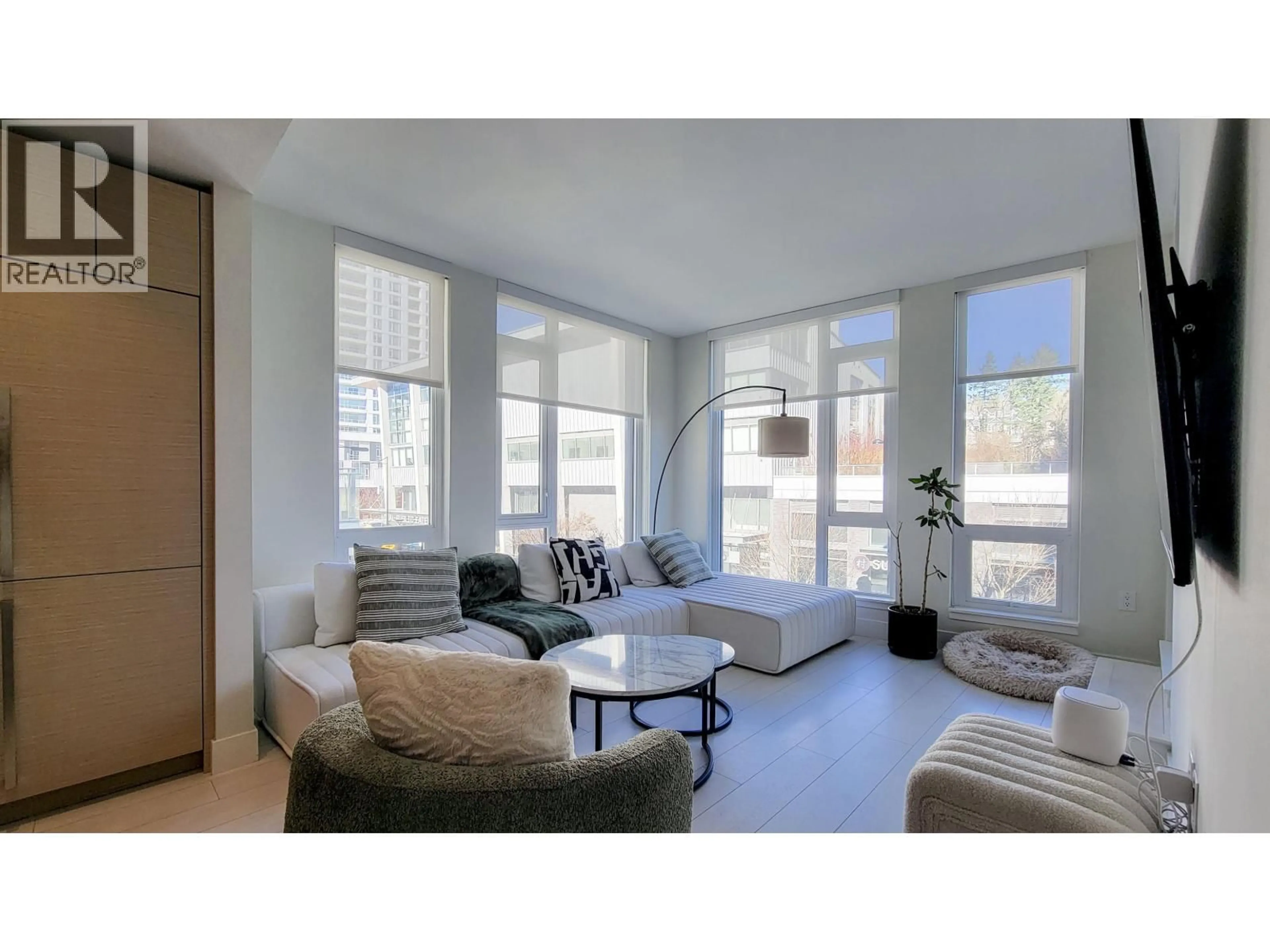 Living room with furniture, unknown for 304 - 3538 SAWMILL CRESCENT, Vancouver British Columbia V5S0J8