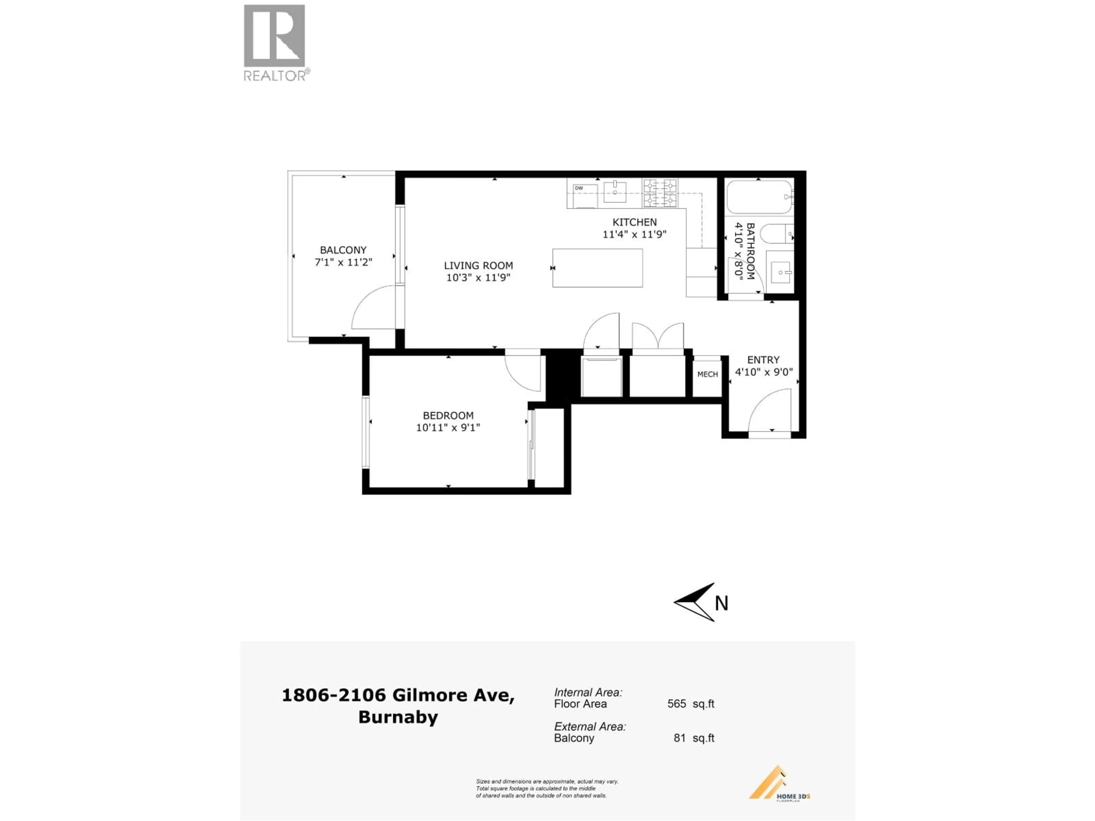 Unknown for 1806 - 2108 GILMORE AVENUE, Burnaby British Columbia V5C0N8