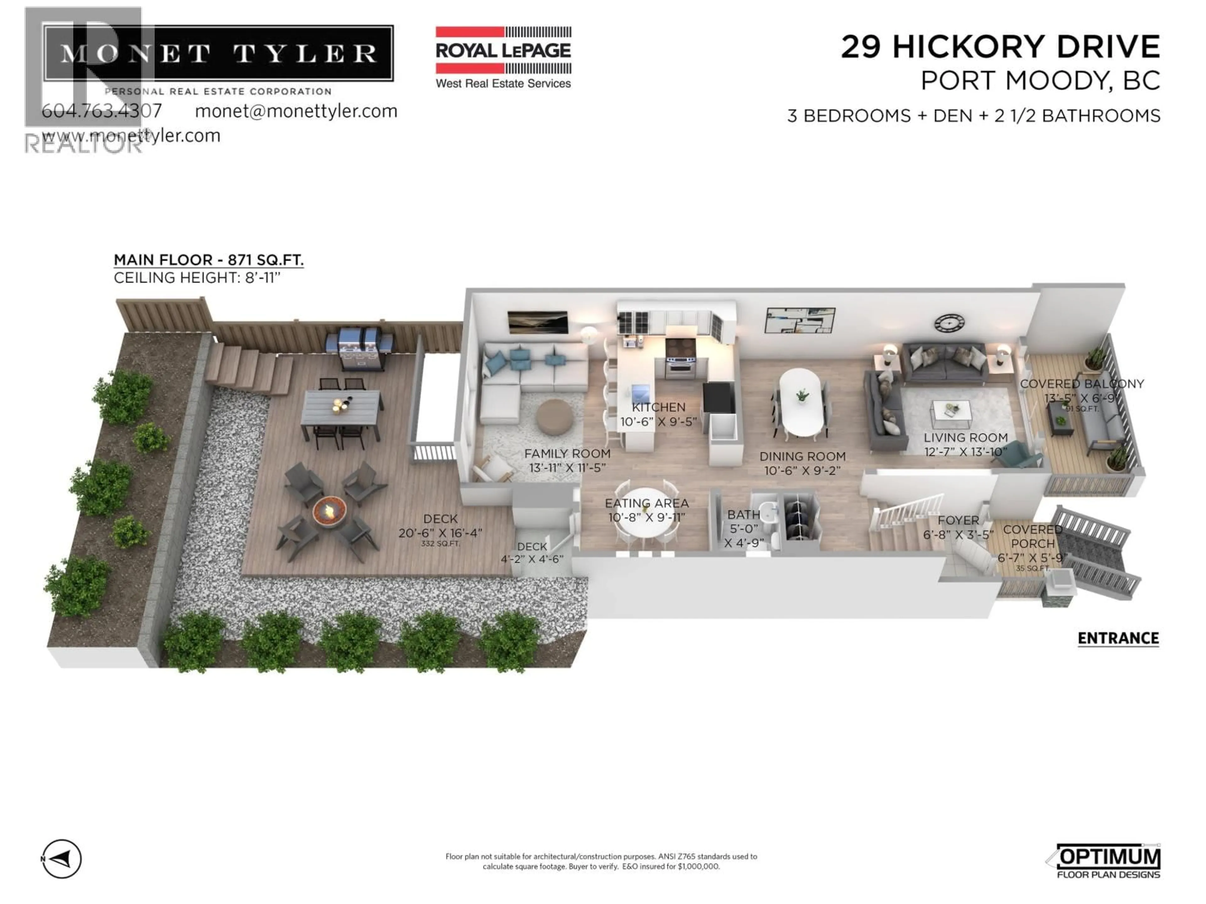 Floor plan for 29 HICKORY DRIVE, Port Moody British Columbia V3H5L9