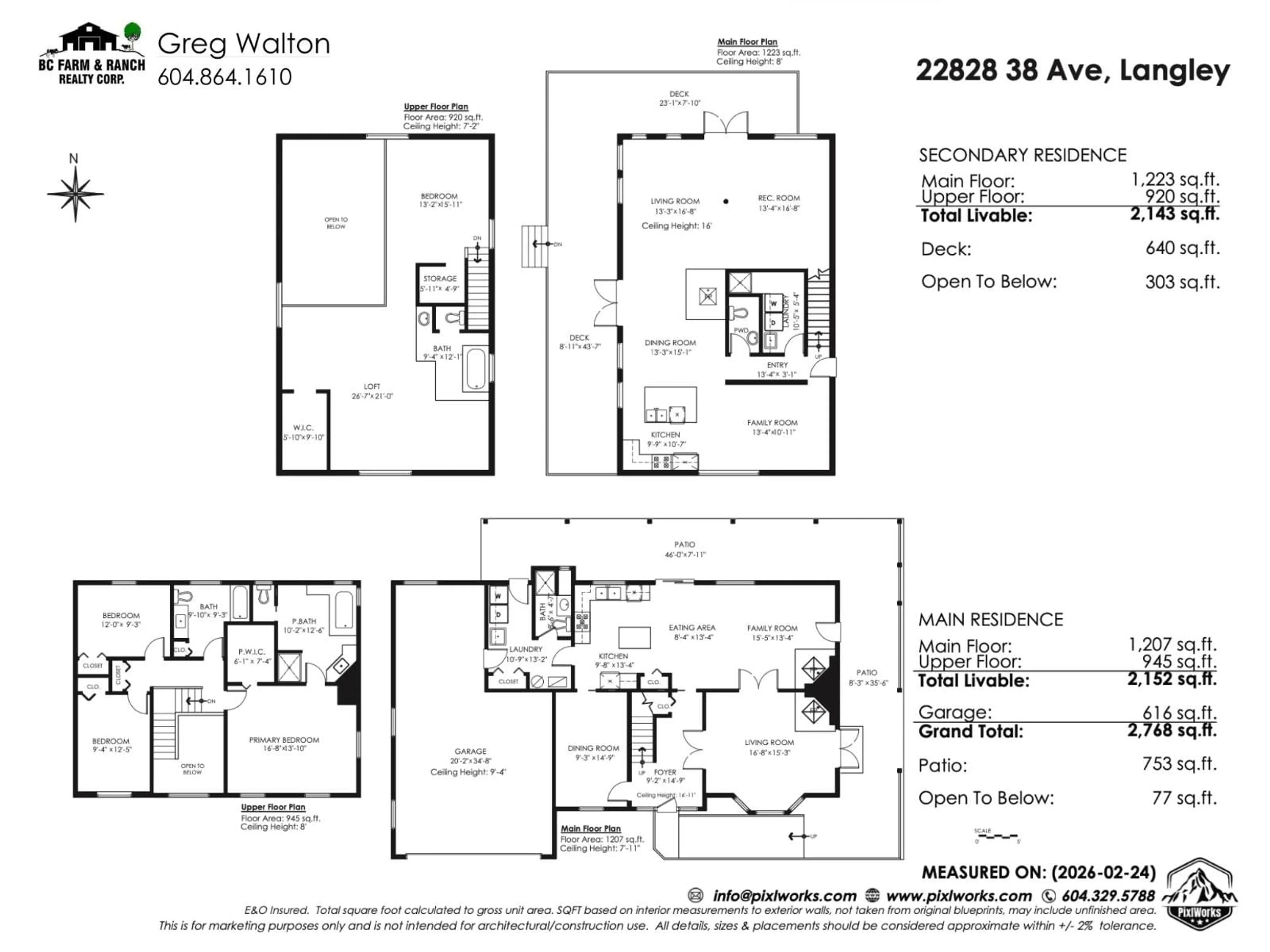 Floor plan for 22828 38 AVENUE, Langley British Columbia V2Z2G9