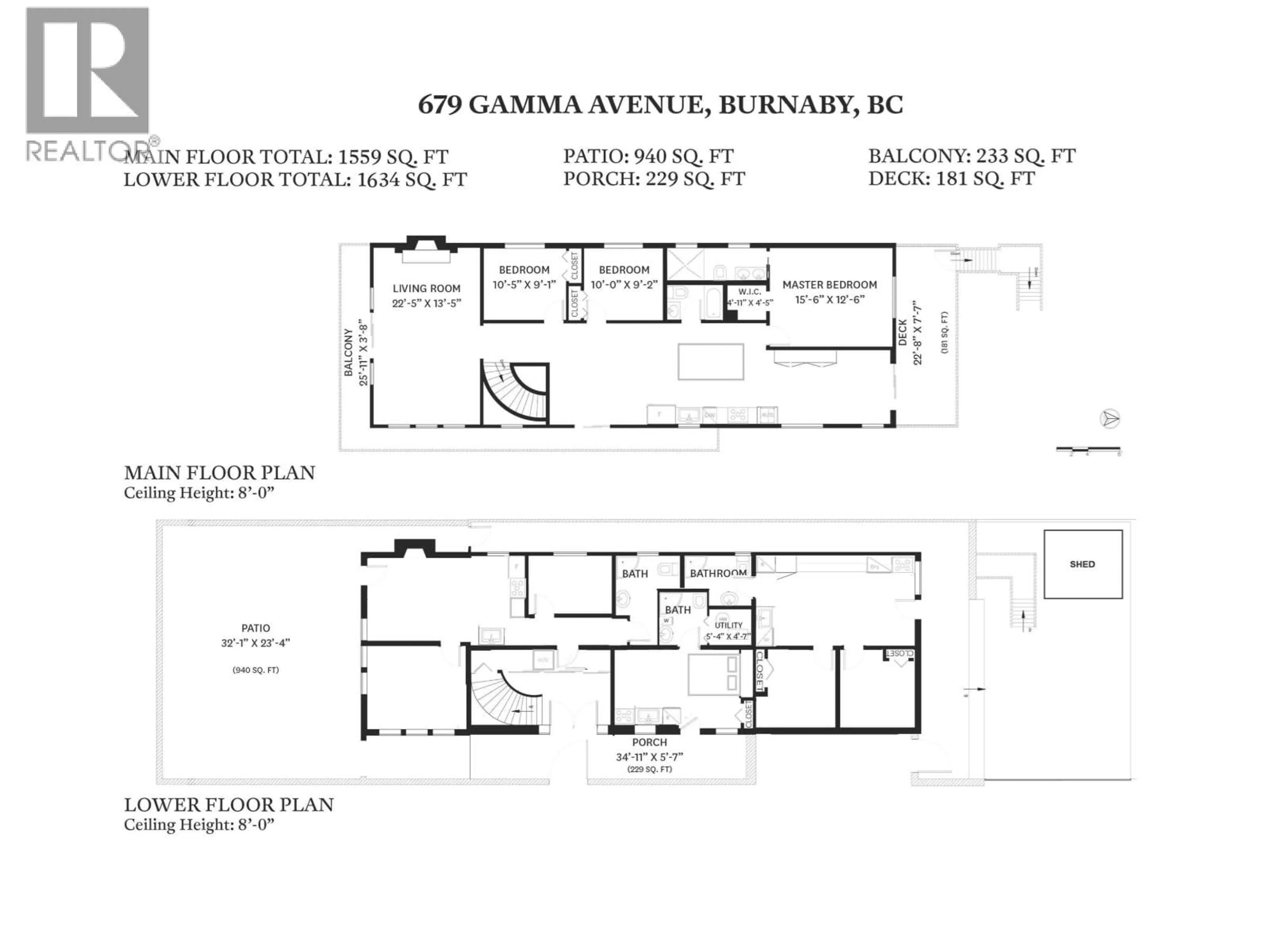 Floor plan for 679 GAMMA AVENUE, Burnaby British Columbia V5C6A3
