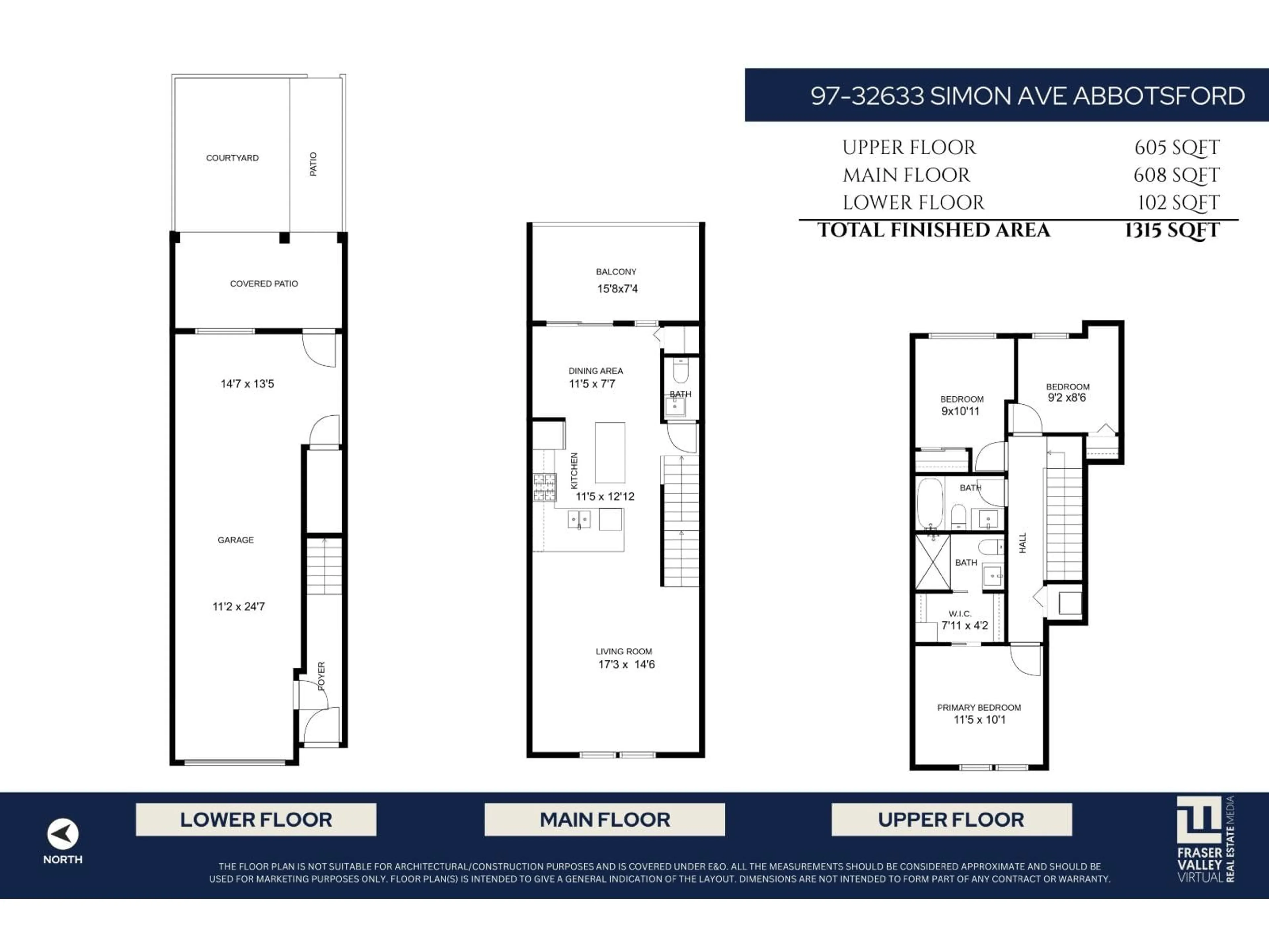 Floor plan for 97 - 32633 SIMON AVENUE, Abbotsford British Columbia V2T0G9
