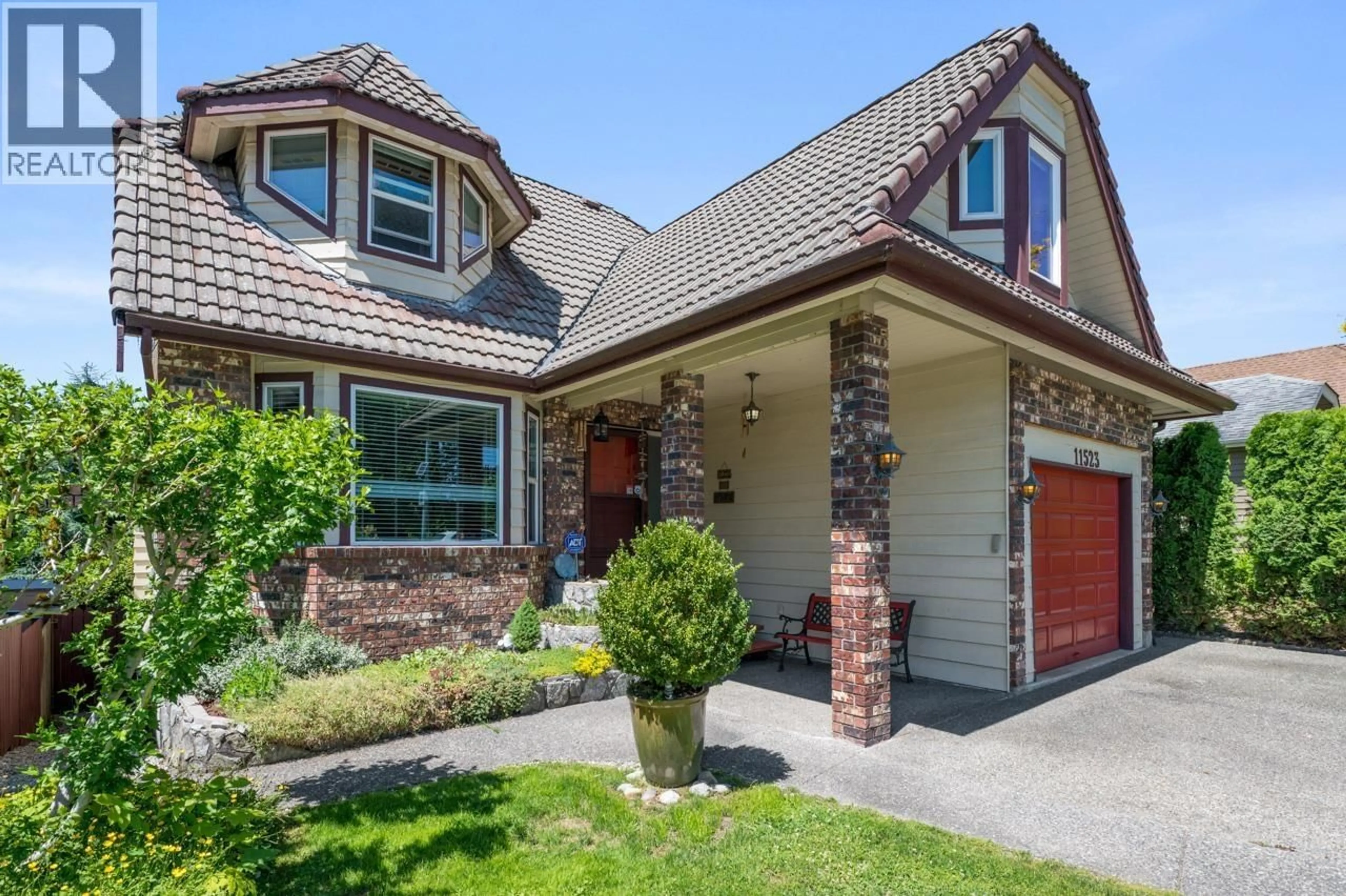 Home with brick exterior material, street for 11523 BONSON ROAD, Pitt Meadows British Columbia V3Y1P7