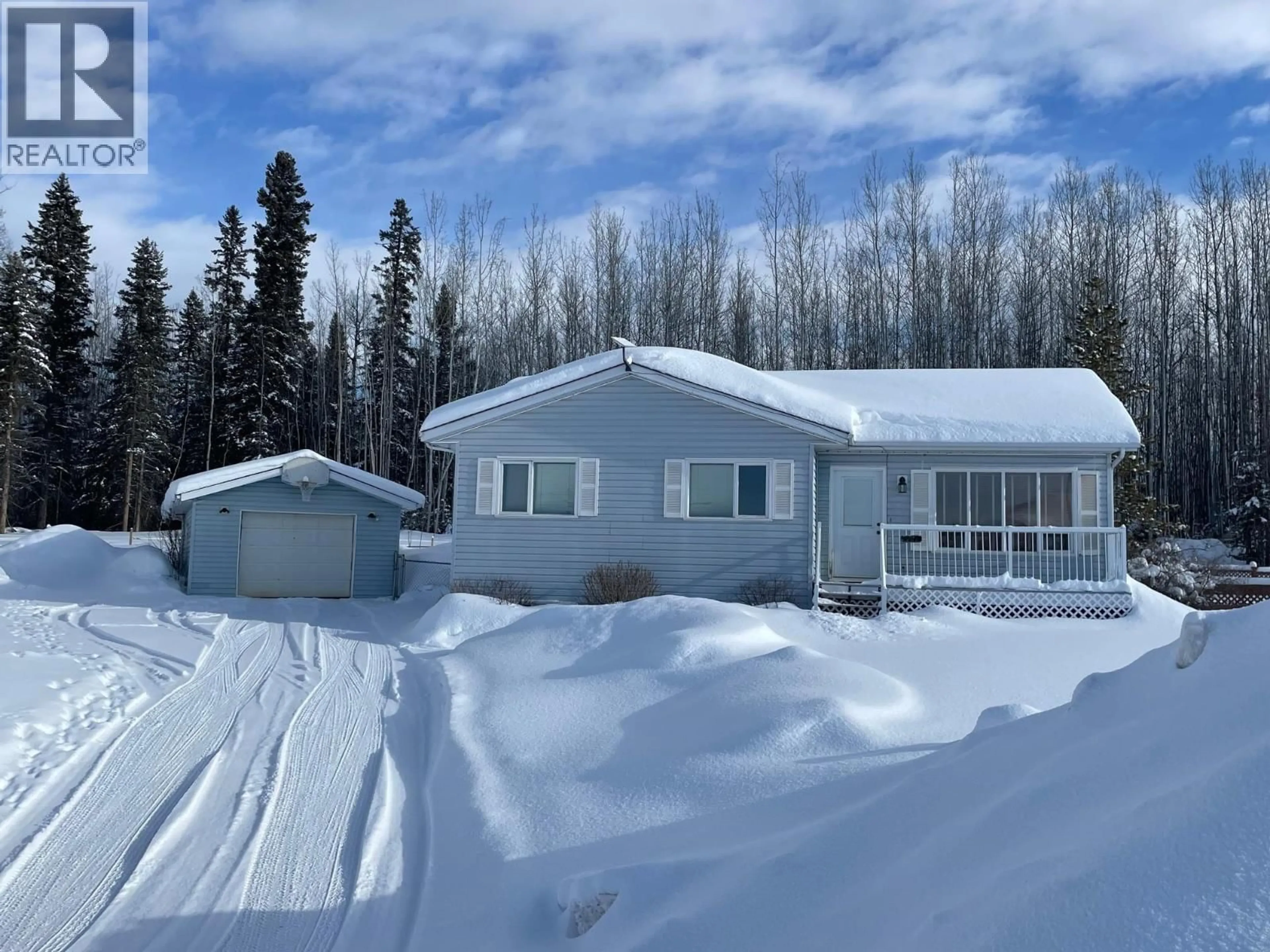 A pic from outside/outdoor area/front of a property/back of a property/a pic from drone, street for 5548 MINNAKER CRESCENT, Fort Nelson British Columbia V0C1R0