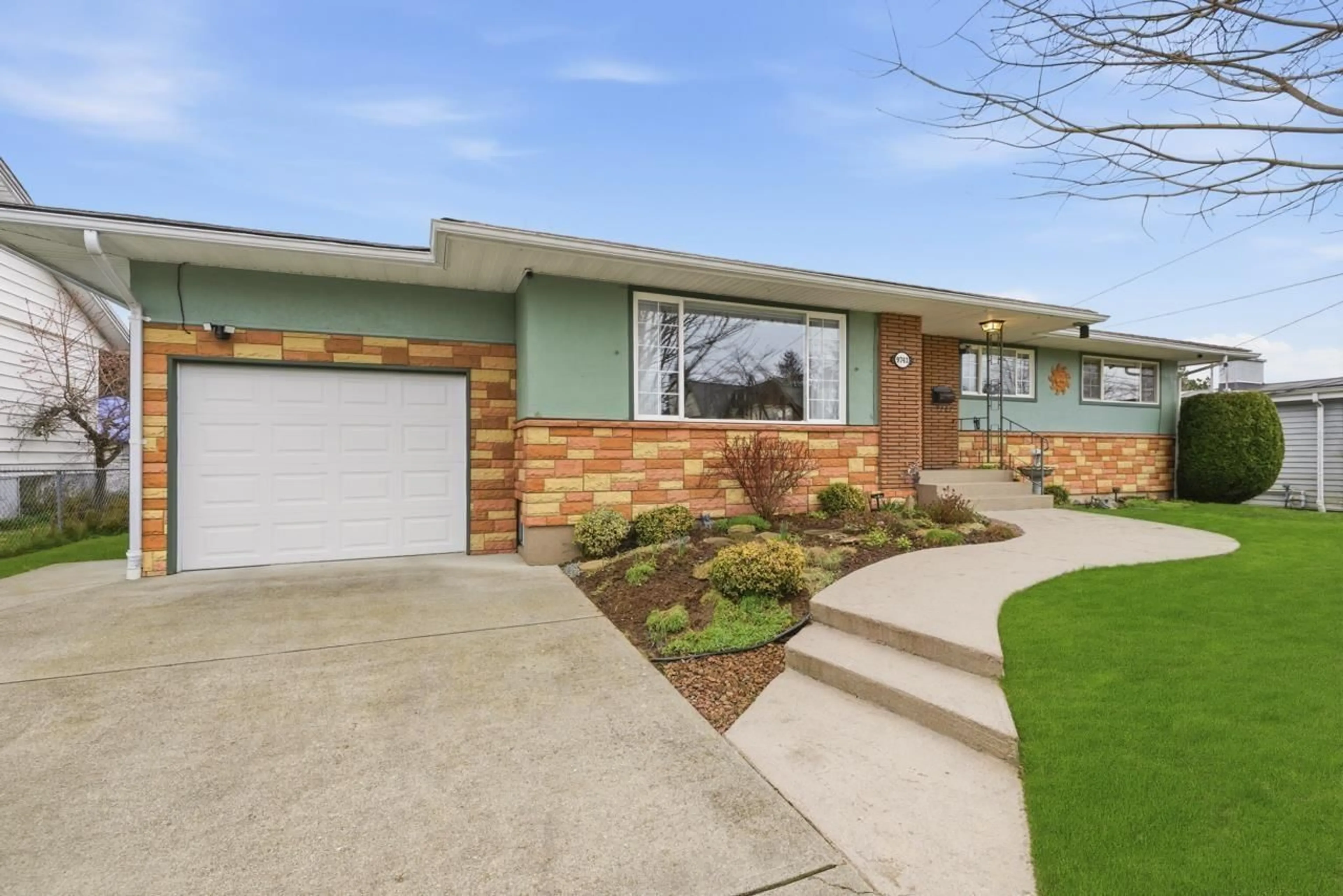 Home with brick exterior material, street for 9742 JUNIPER STREET, Chilliwack British Columbia V2P5J1