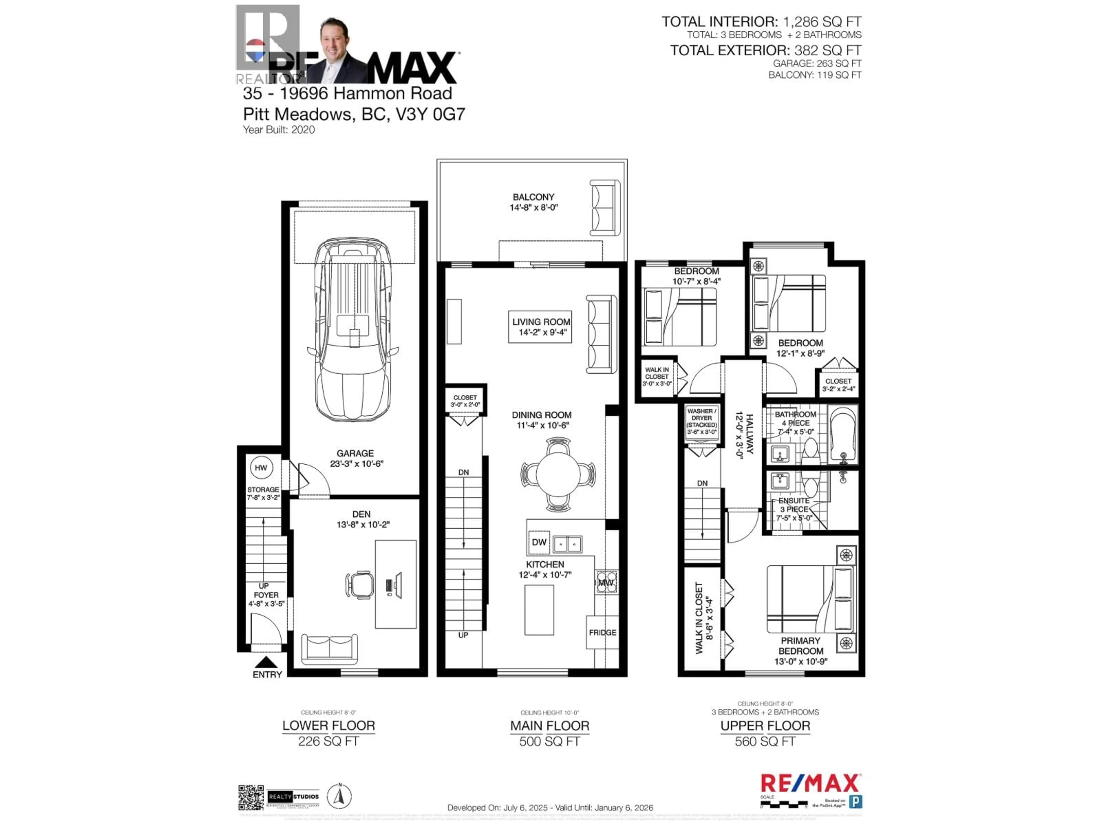 Floor plan for 35 - 19696 HAMMOND ROAD, Pitt Meadows British Columbia V3Y0G7