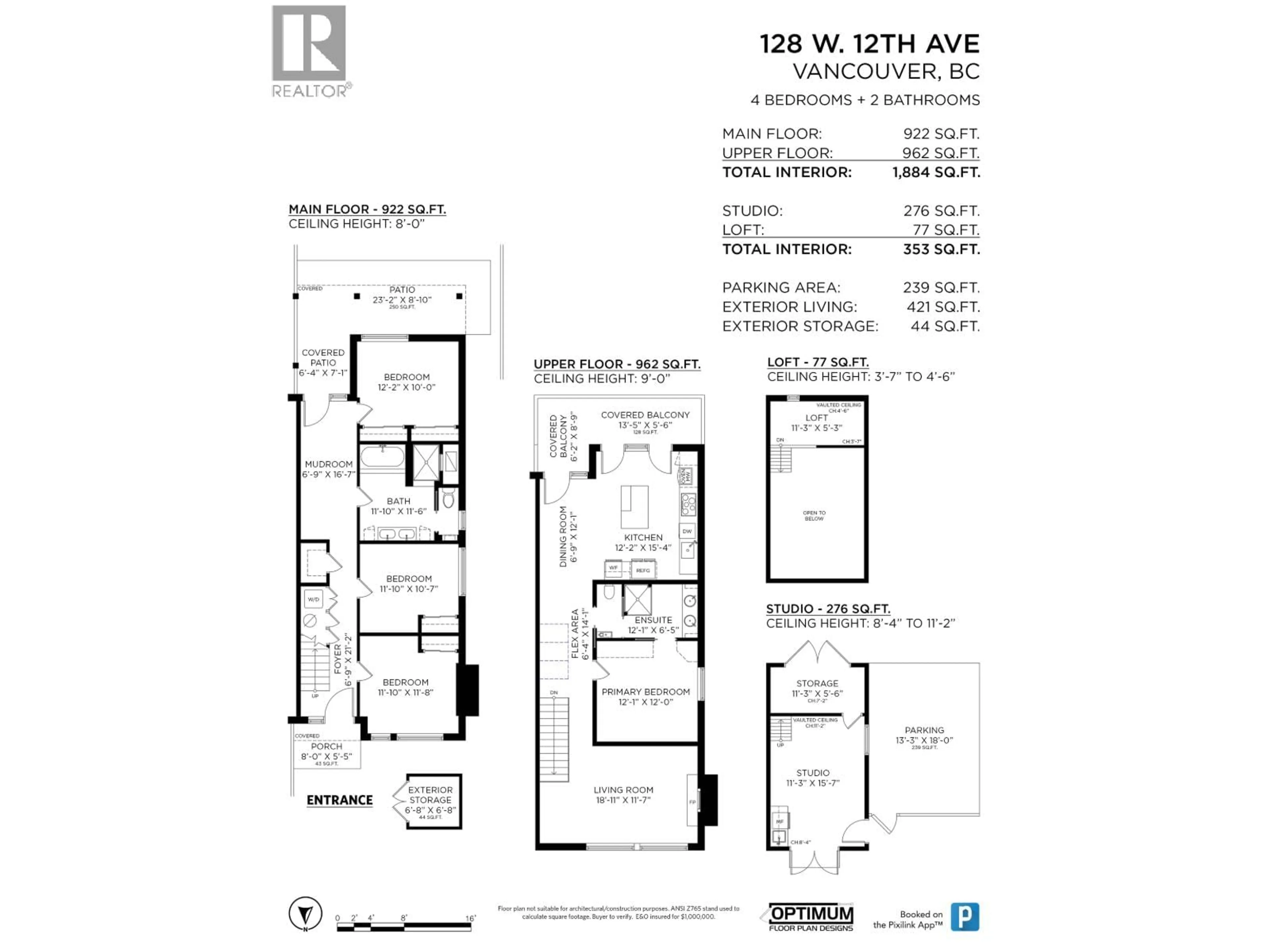 Floor plan for 128 12TH AVENUE, Vancouver British Columbia V5Y1T7