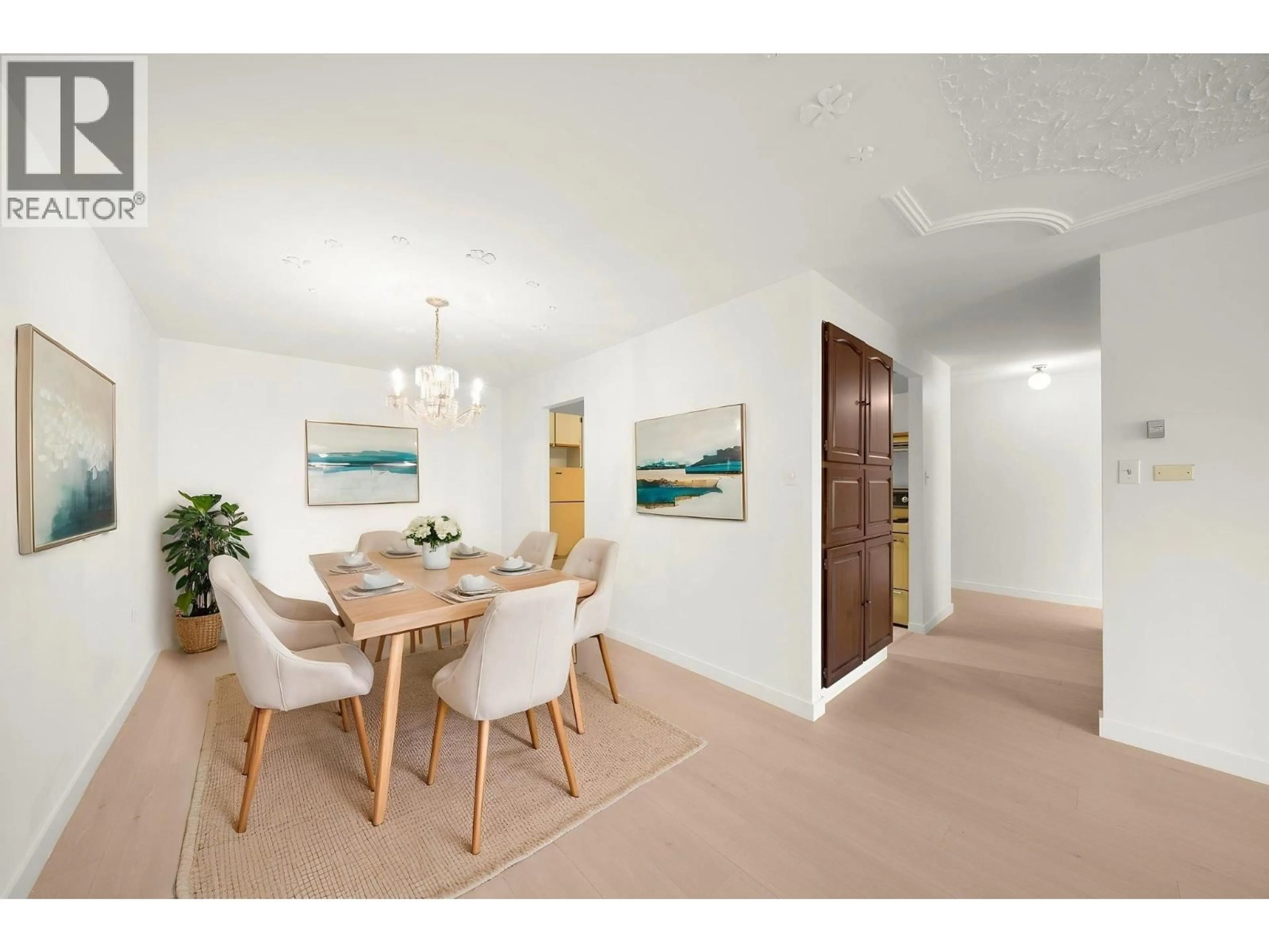 Dining room, wood/laminate floor for 1002 - 6651 MINORU BOULEVARD, Richmond British Columbia V6Y1Z2