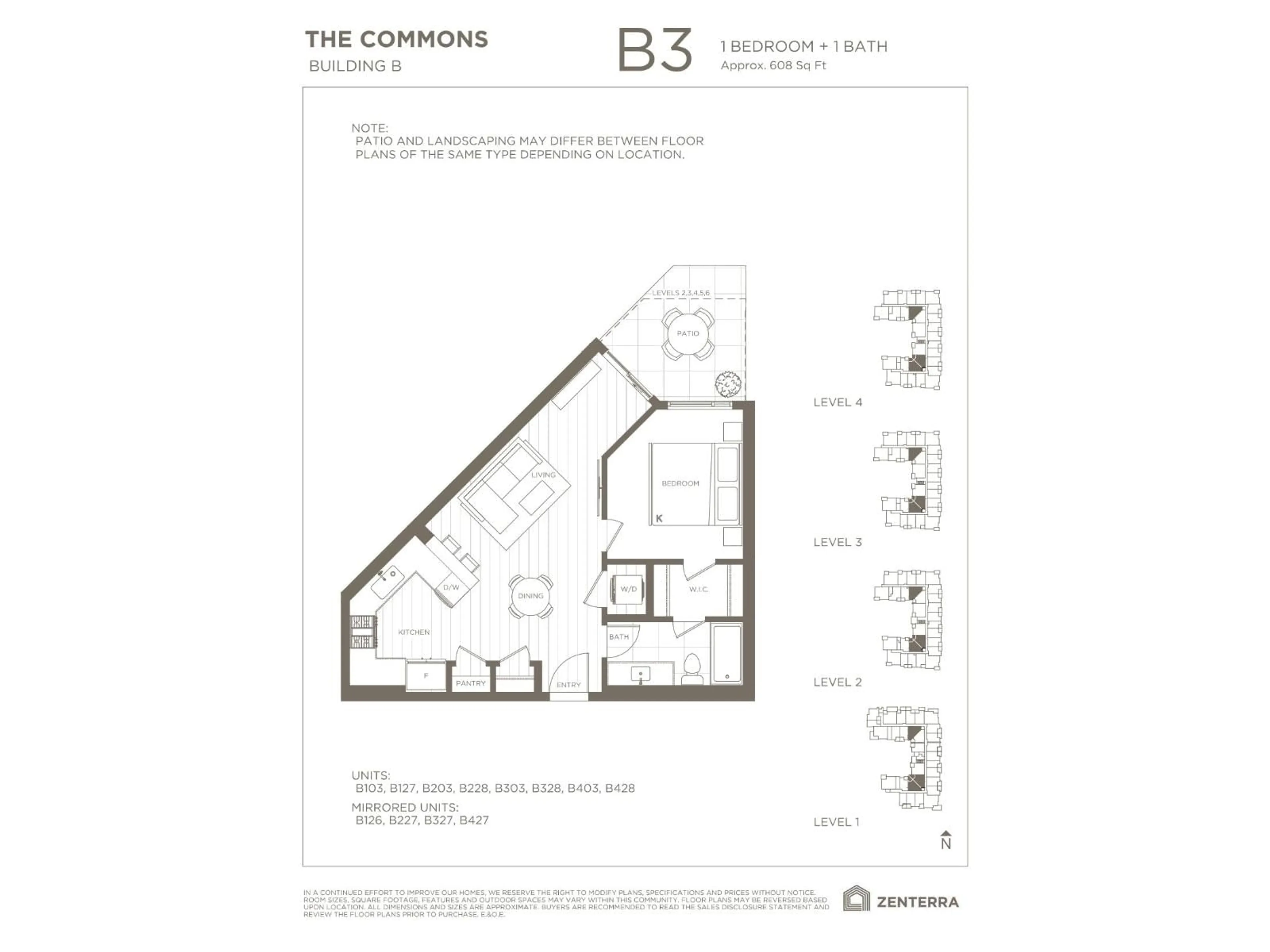 Floor plan for B127 - 8230 208B AVENUE, Langley British Columbia V2Y2C4