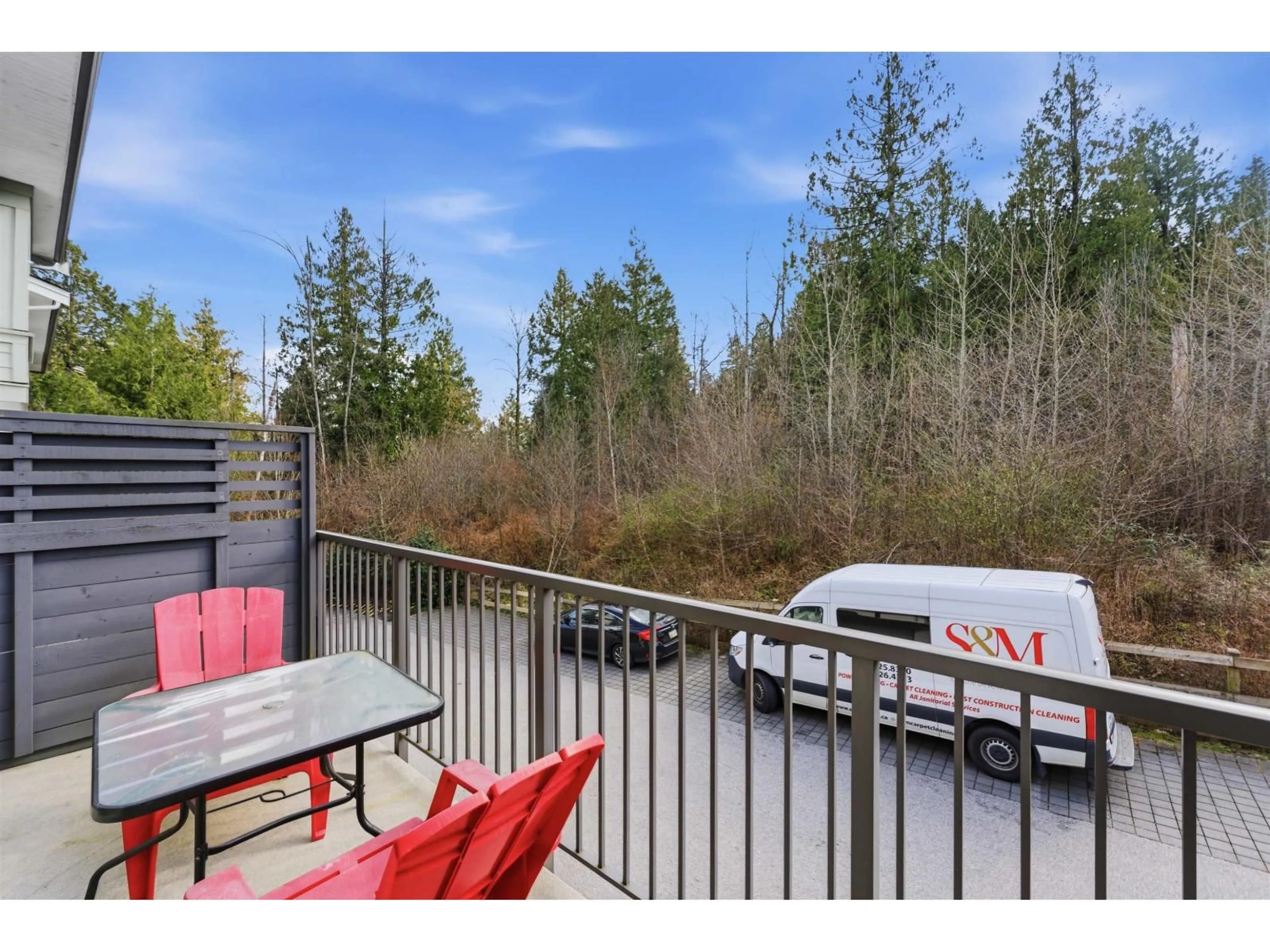 Patio, forest/trees view for 30 - 8130 136A STREET, Surrey British Columbia V3W1H9
