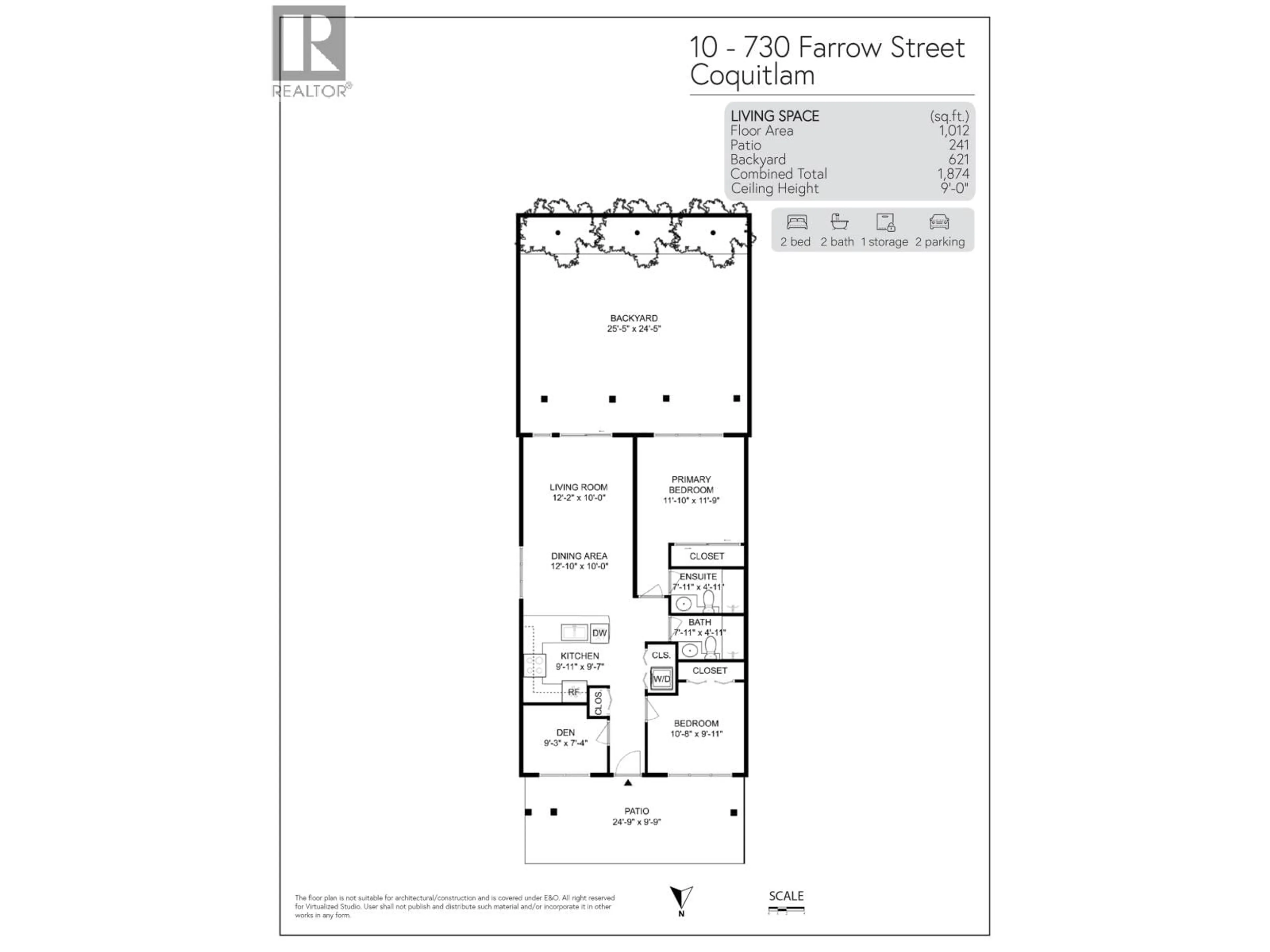 Floor plan for 10 - 730 FARROW STREET, Coquitlam British Columbia V3J7Y7