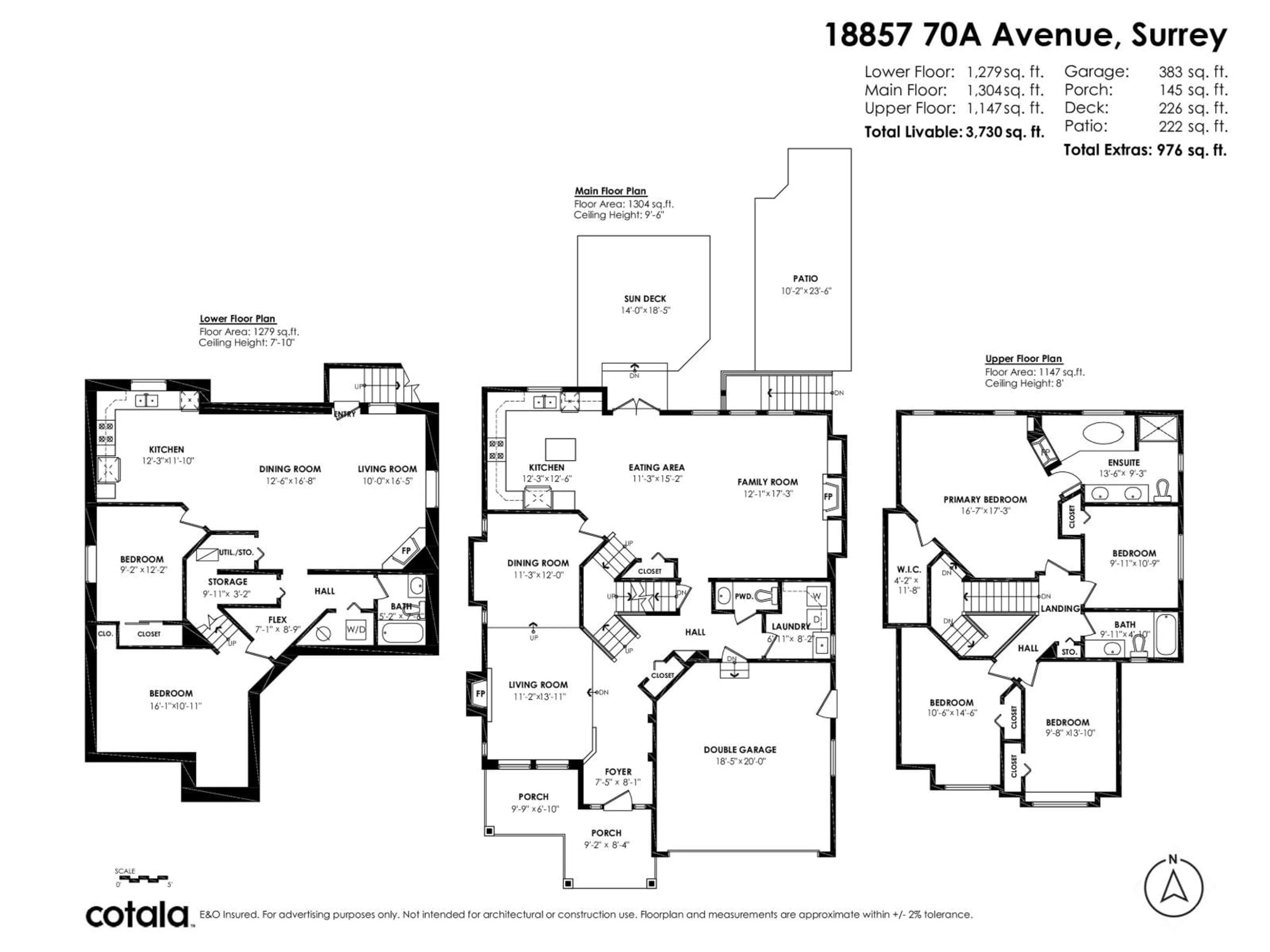 Floor plan for 18857 70A AVENUE, Surrey British Columbia V4N5M5