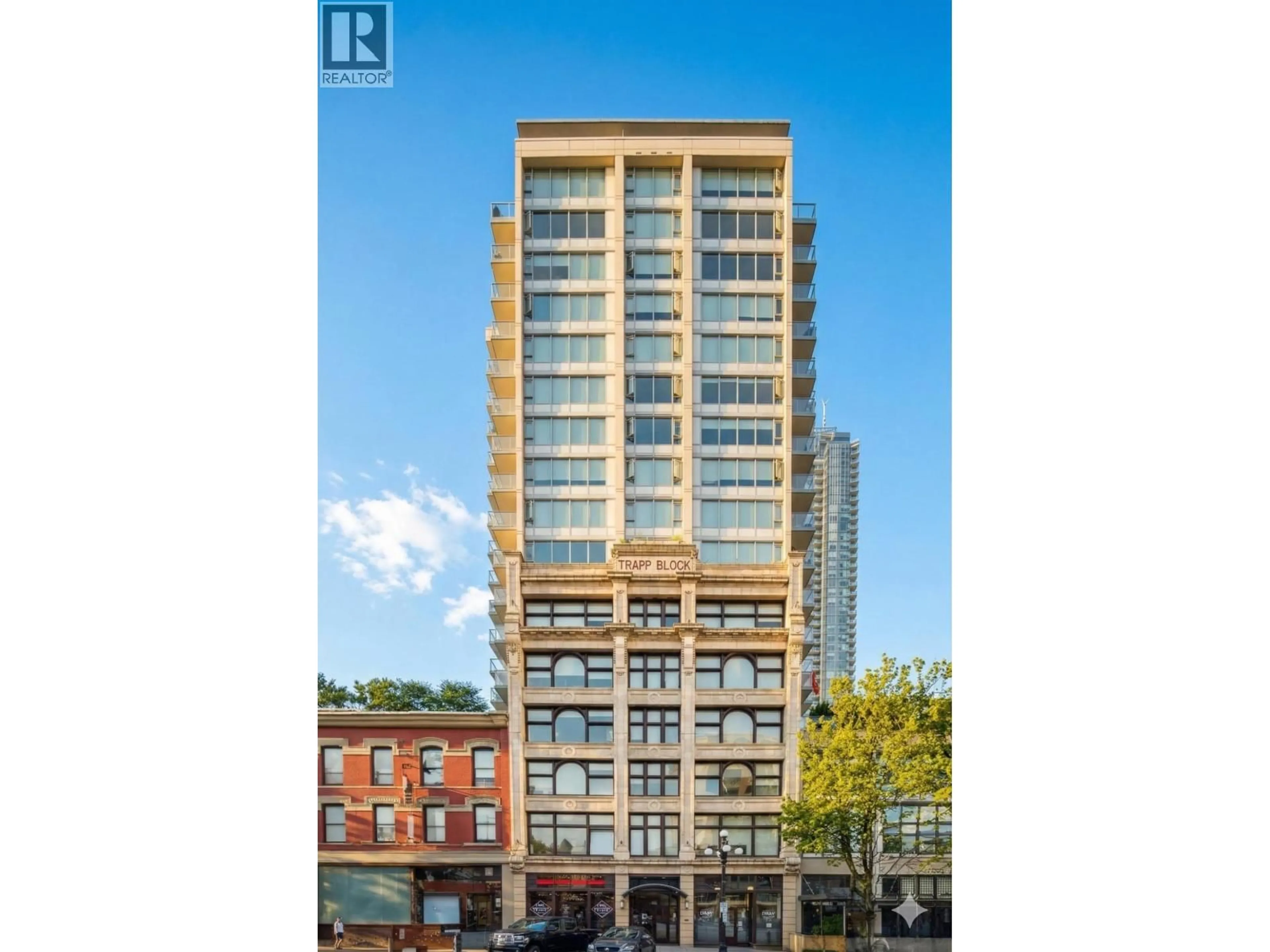 A pic from outside/outdoor area/front of a property/back of a property/a pic from drone, building for 1808 - 668 COLUMBIA STREET, New Westminster British Columbia V3M1A9