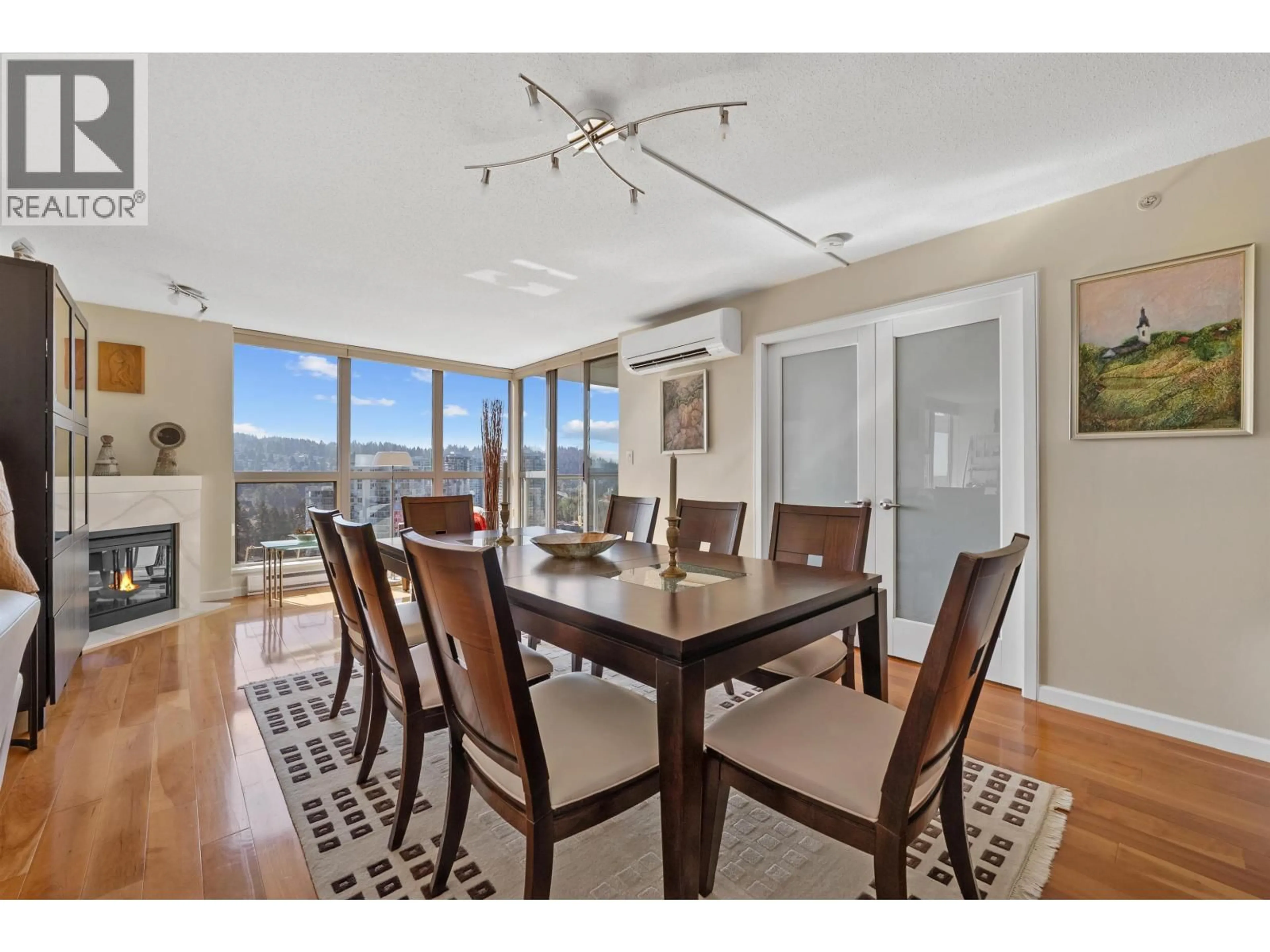 Dining room, wood/laminate floor for 2103 - 290 NEWPORT DRIVE, Port Moody British Columbia V3H5N2
