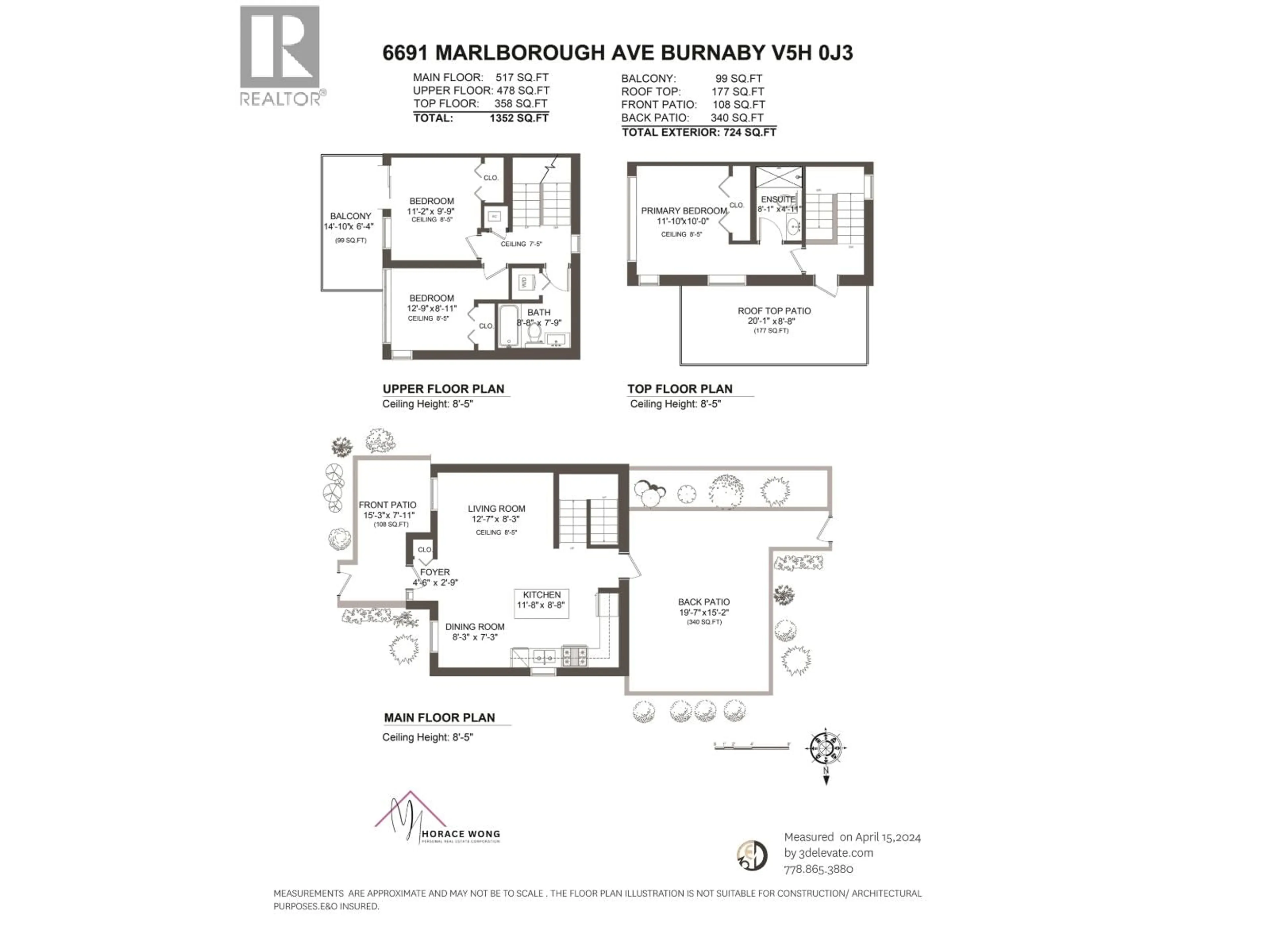 Floor plan for 6691 MARLBOROUGH AVENUE, Burnaby British Columbia V5H0J3