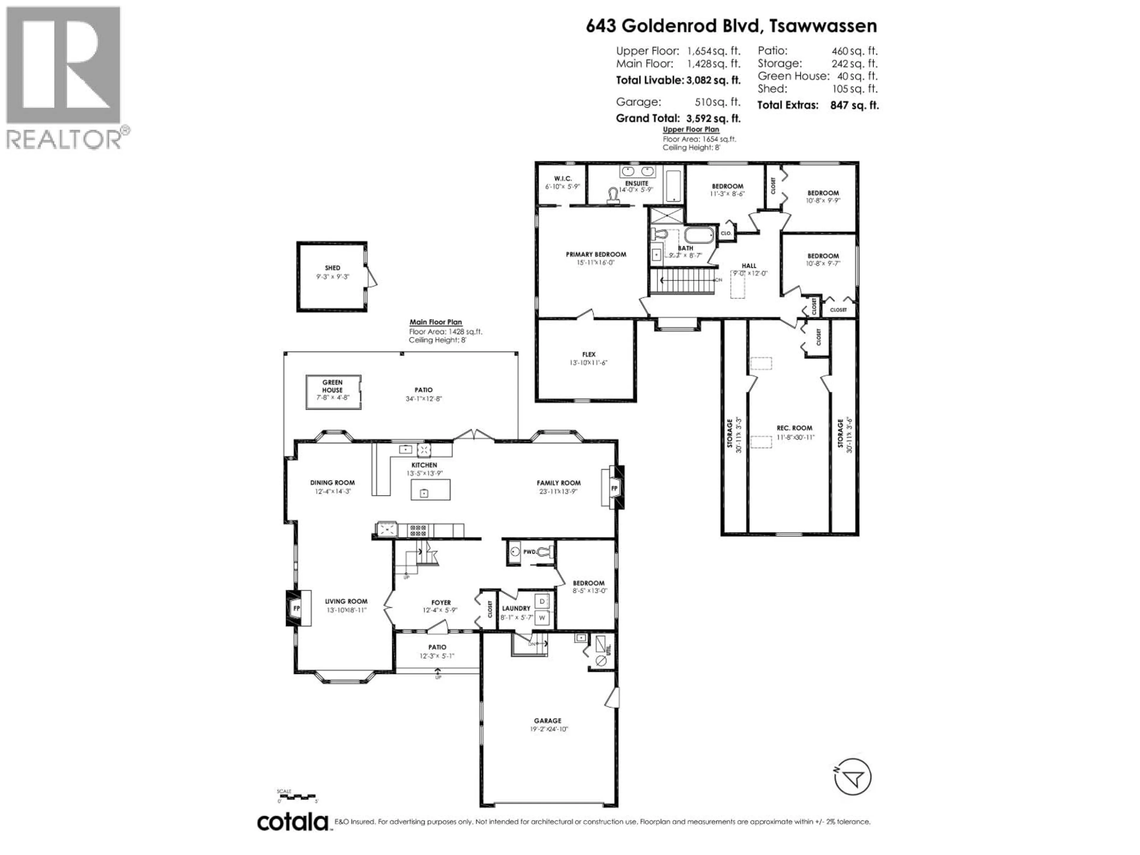 Floor plan for 643 GOLDENROD BOULEVARD, Delta British Columbia V4L2H2