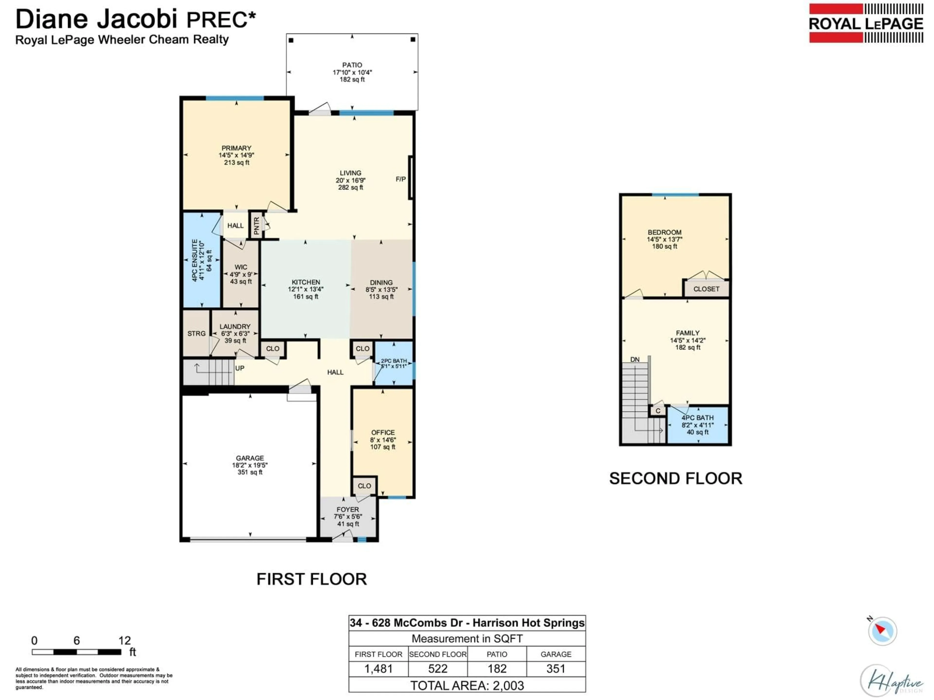 Floor plan for 34 - 628 MCCOMBS DRIVE, Harrison Hot Springs British Columbia V0M1K0
