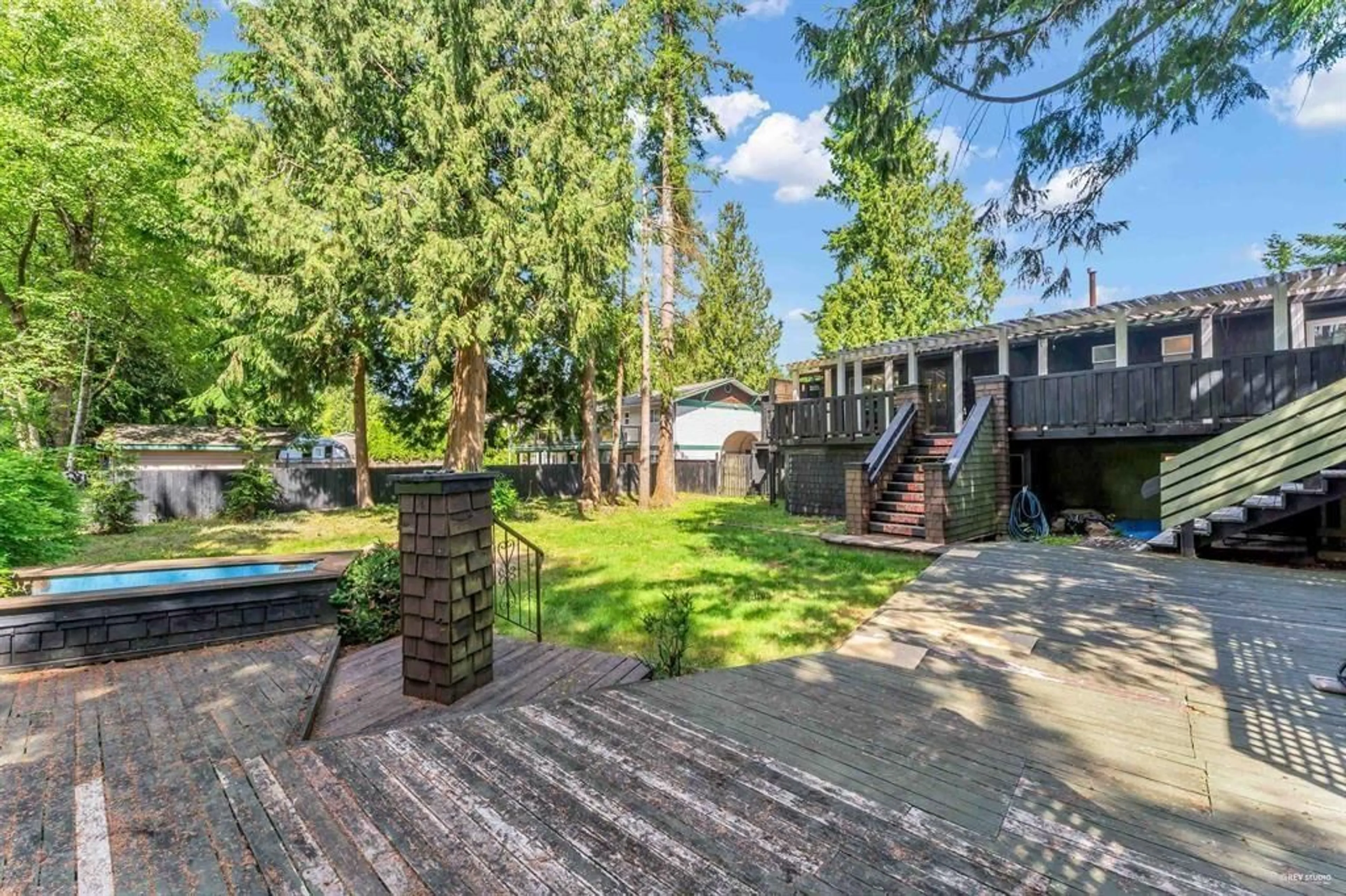Patio, forest/trees view for 20288 43A AVENUE, Langley British Columbia V3A5L8