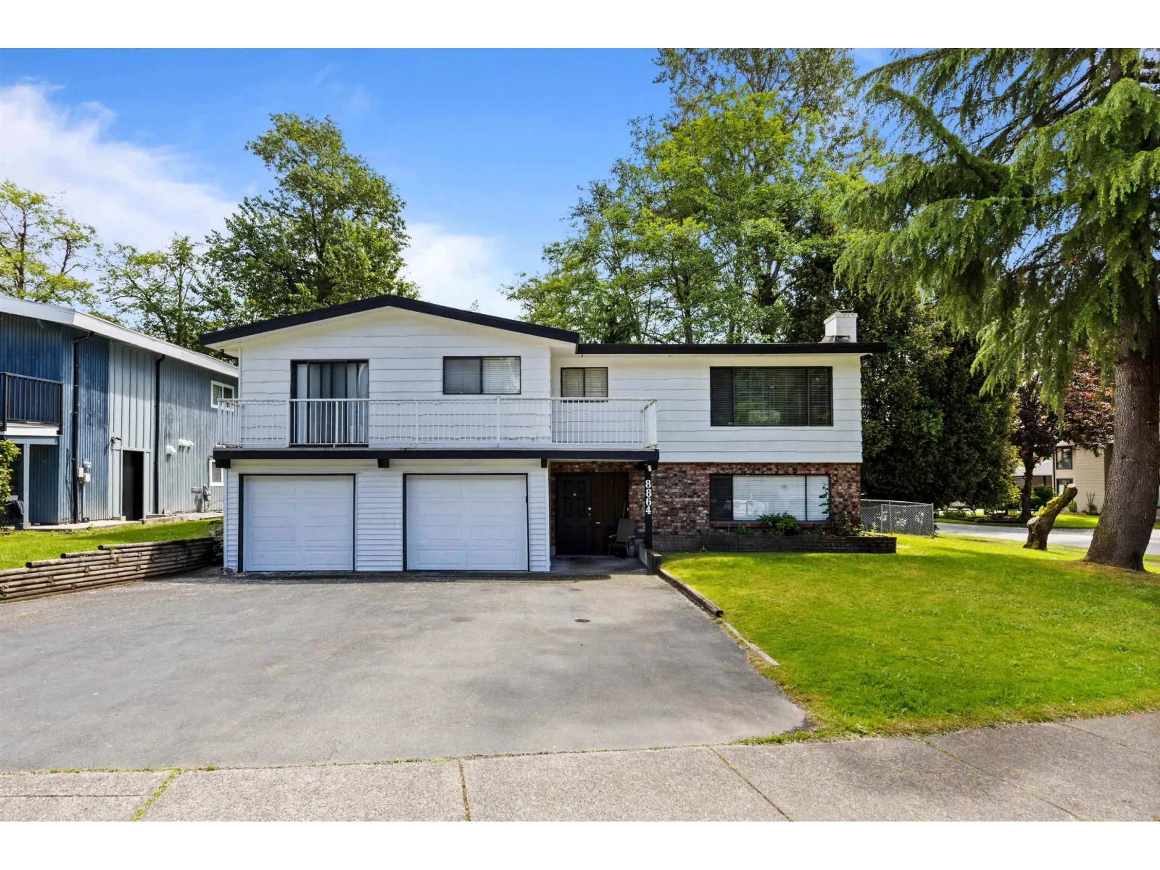 Home with vinyl exterior material, street for 8864 URSUS CRESCENT, Surrey British Columbia V3V6L4