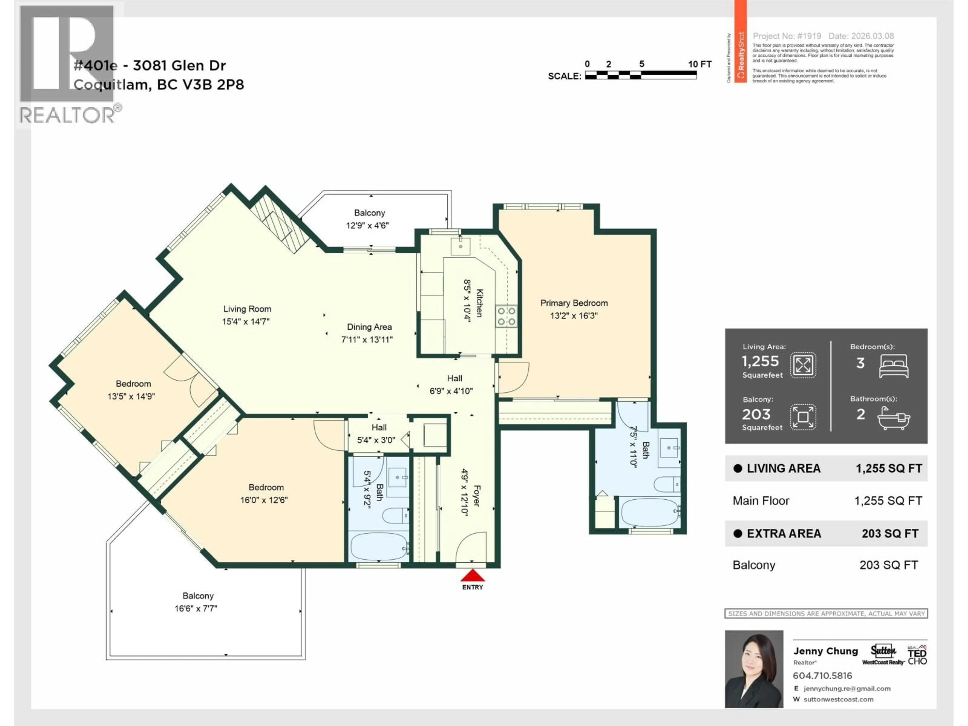 Floor plan for 401E - 3081 GLEN DRIVE, Coquitlam British Columbia V3B2P8