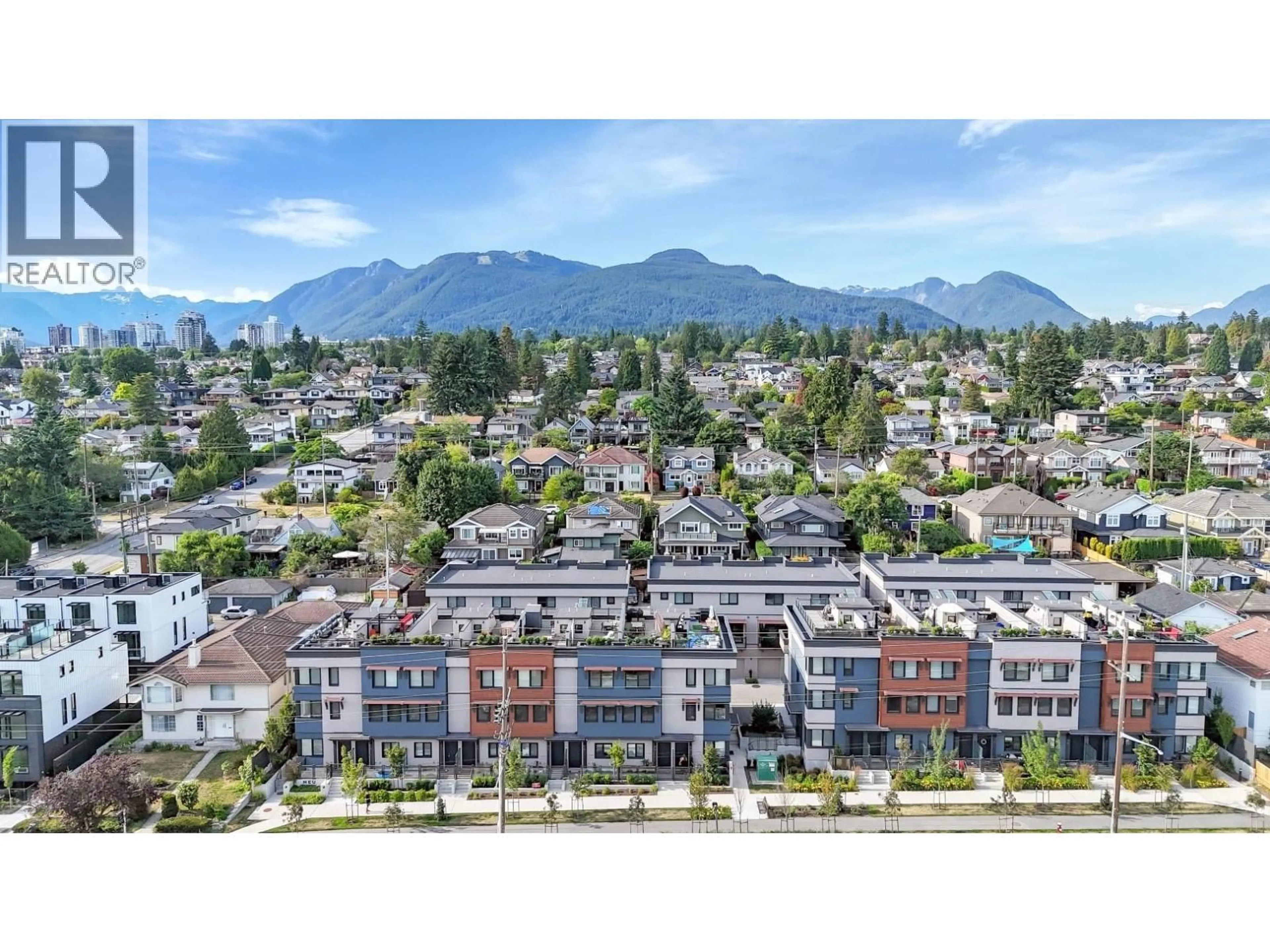 A pic from outside/outdoor area/front of a property/back of a property/a pic from drone, mountain view for 6 - 632 3RD STREET, North Vancouver British Columbia V7L0J1