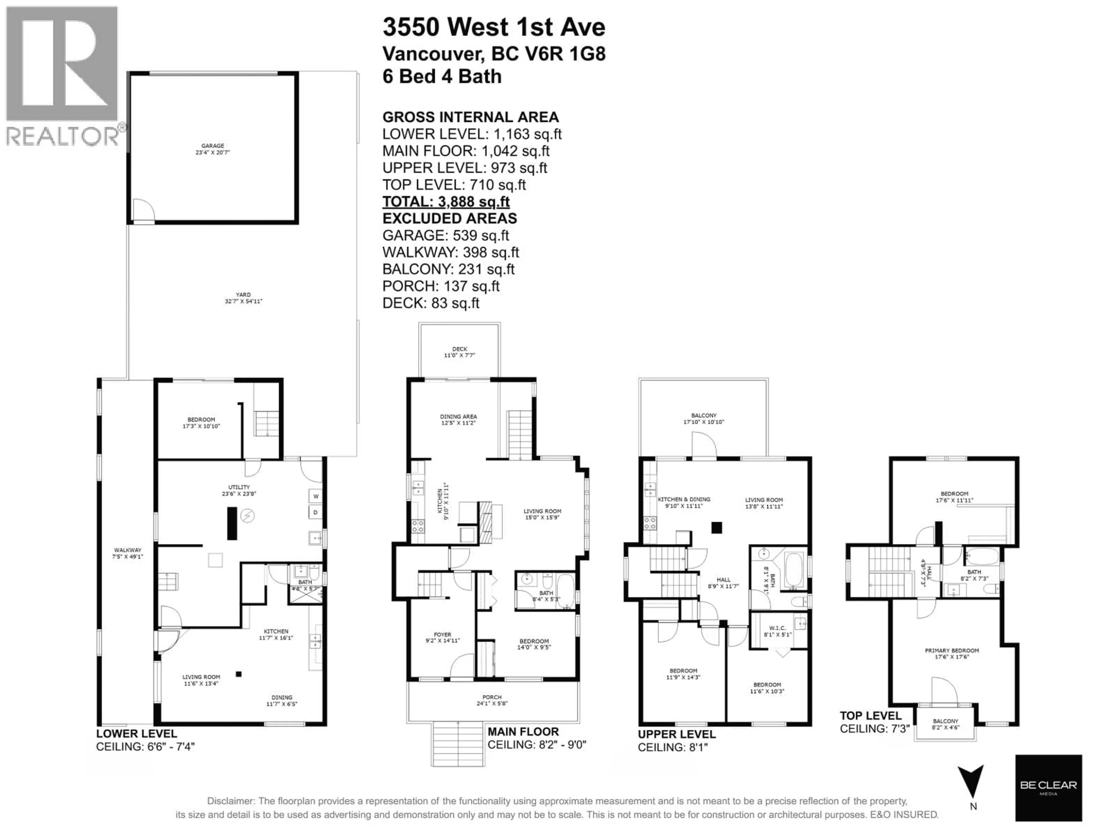 Floor plan for 3550 1ST AVENUE, Vancouver British Columbia V6R1G8