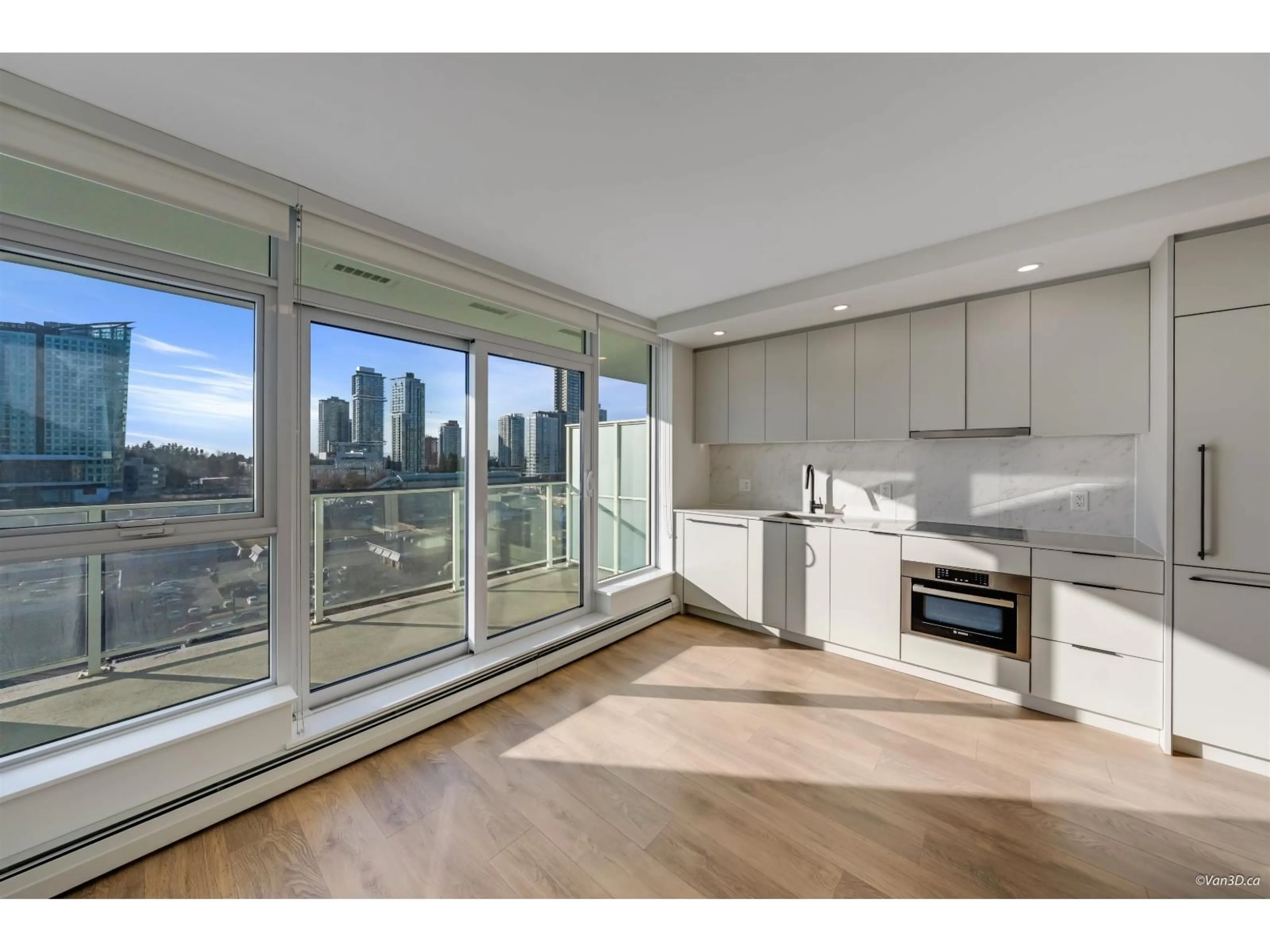 Open concept kitchen, wood/laminate floor for 1110 - 13685 102 AVENUE, Surrey British Columbia V3T1N7