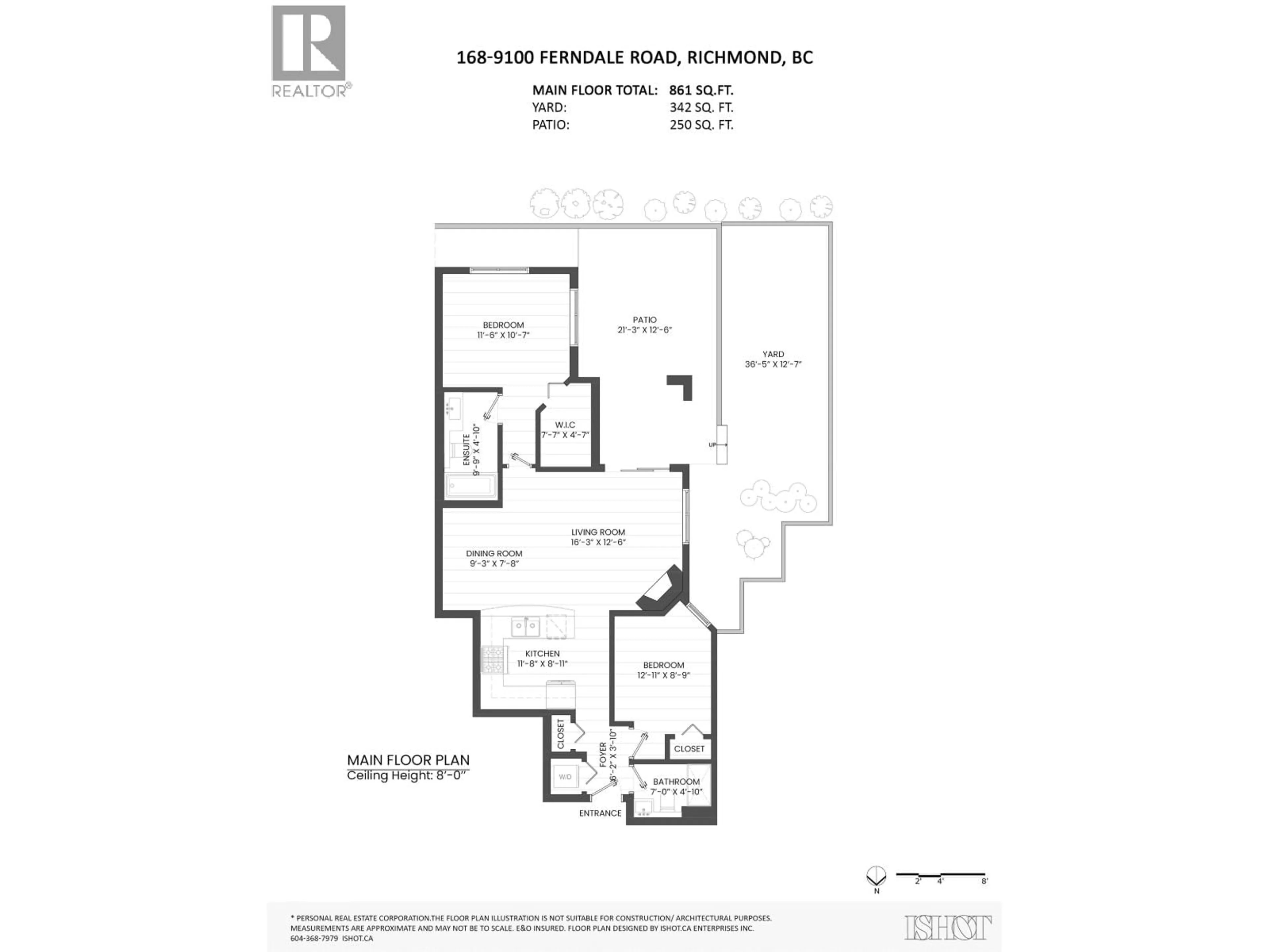 Floor plan for 168 - 9100 FERNDALE ROAD, Richmond British Columbia V6Y4L1