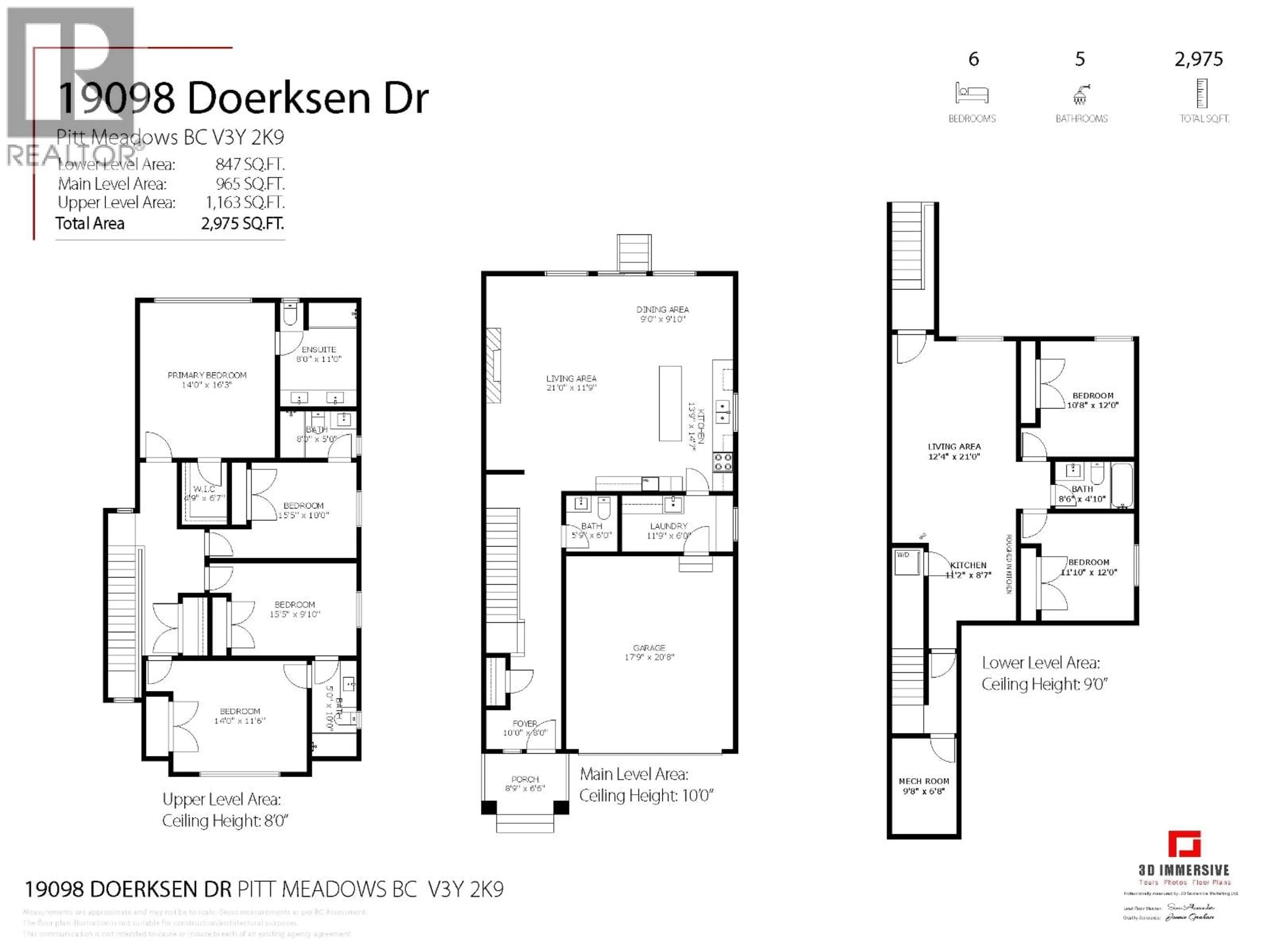 Floor plan for 19098 DOERKSEN DRIVE, Pitt Meadows British Columbia V3Y2C4