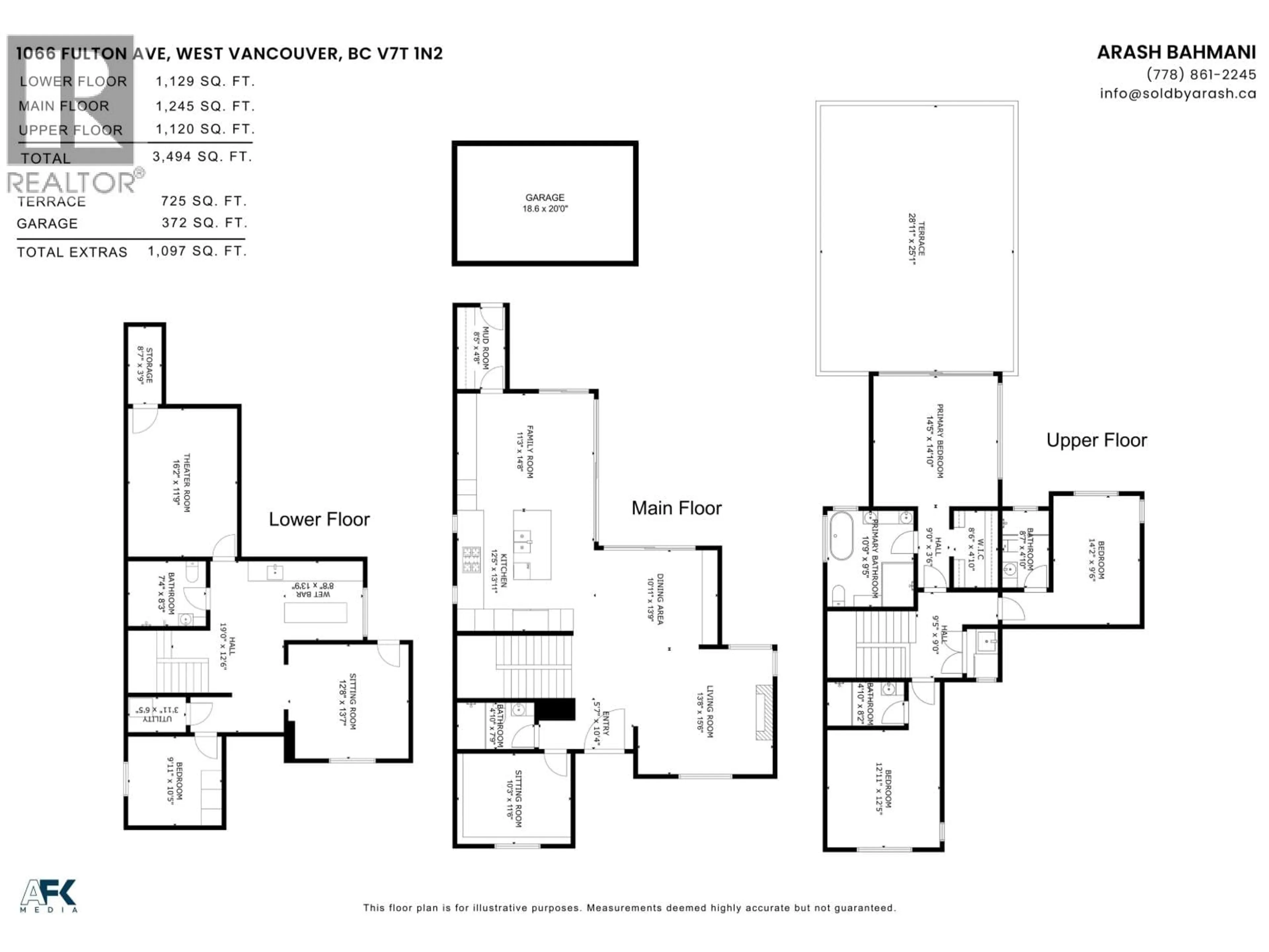 Floor plan for 1066 FULTON AVENUE, West Vancouver British Columbia V7T1N2