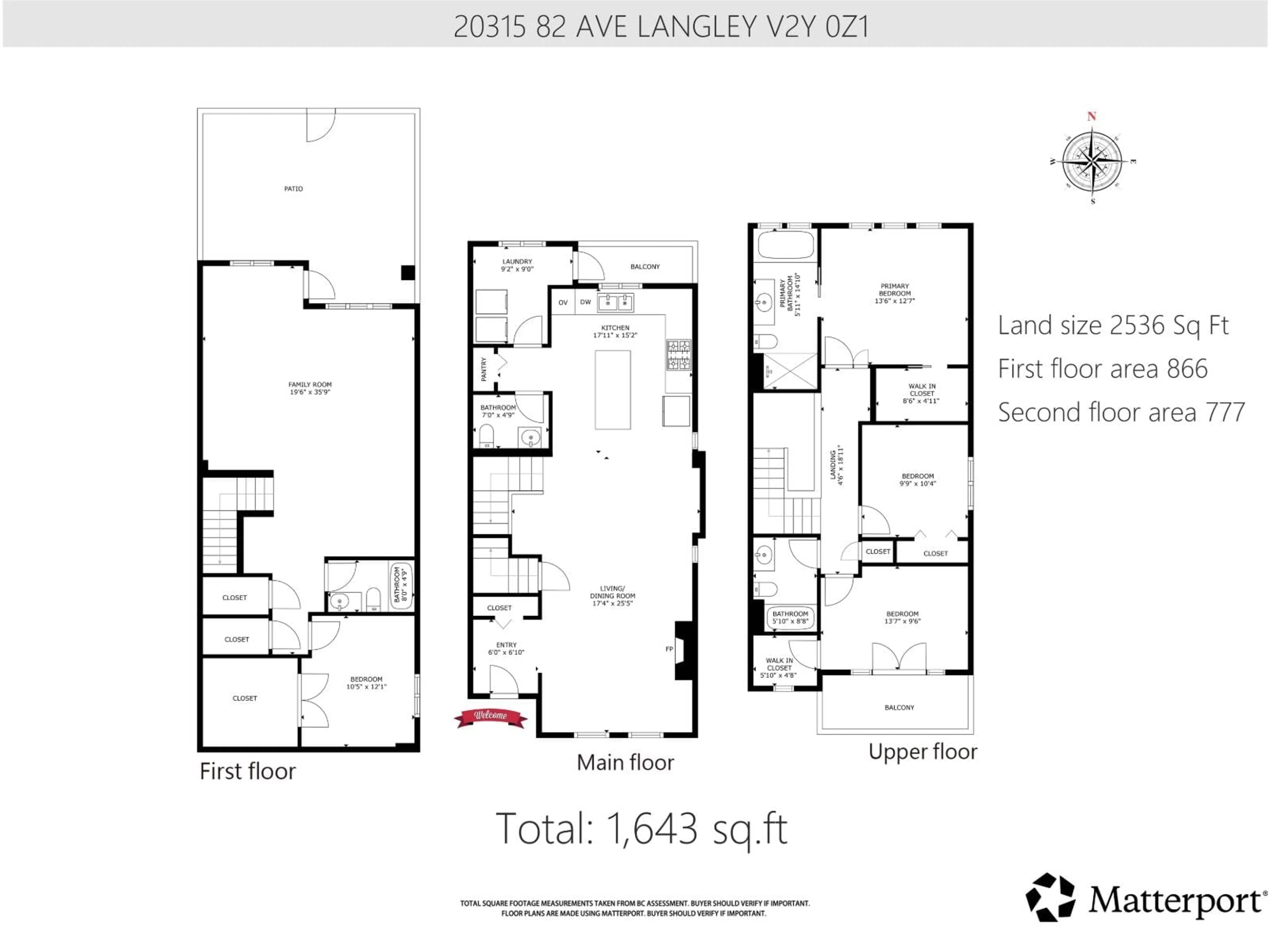 Floor plan for 20315 82 AVENUE, Langley British Columbia V2Y0Z1