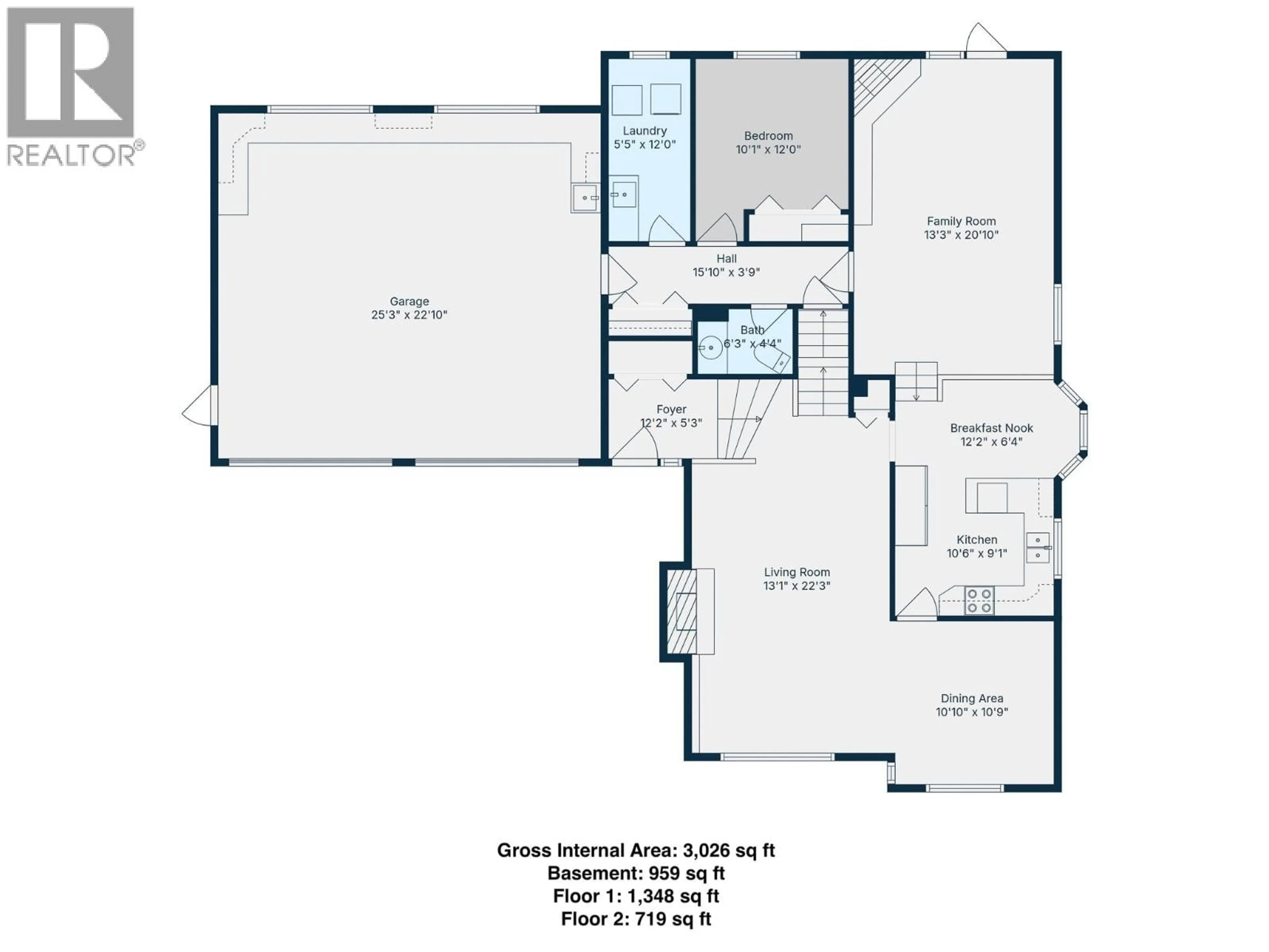 Floor plan for 10611 107 STREET, Fort St. John British Columbia V1J5N7