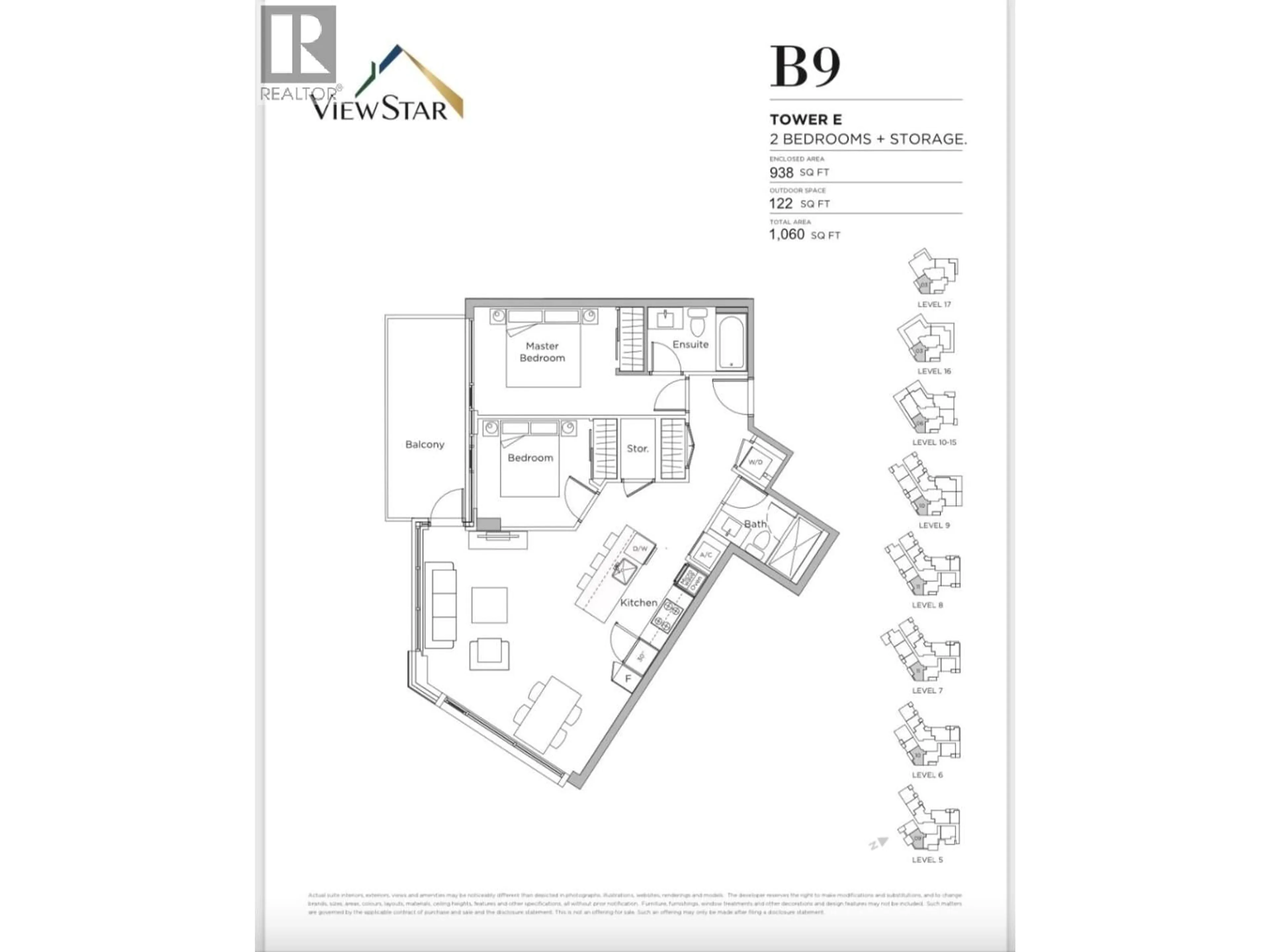 Floor plan for 1703 - 3280 CORVETTE WAY, Richmond British Columbia V6X0T9