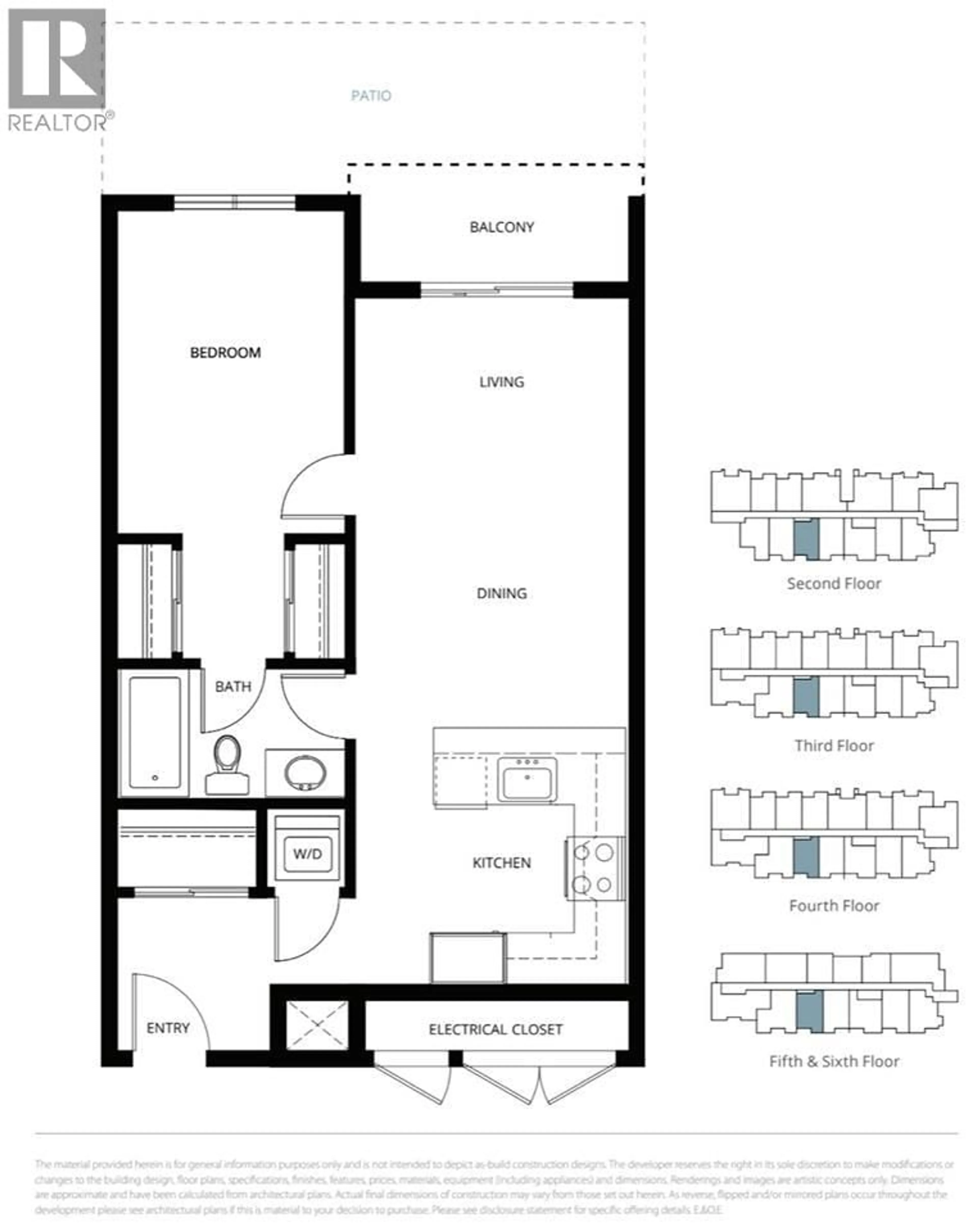 Floor plan for 503 - 700 CLARKE ROAD, Coquitlam British Columbia V3J0K5