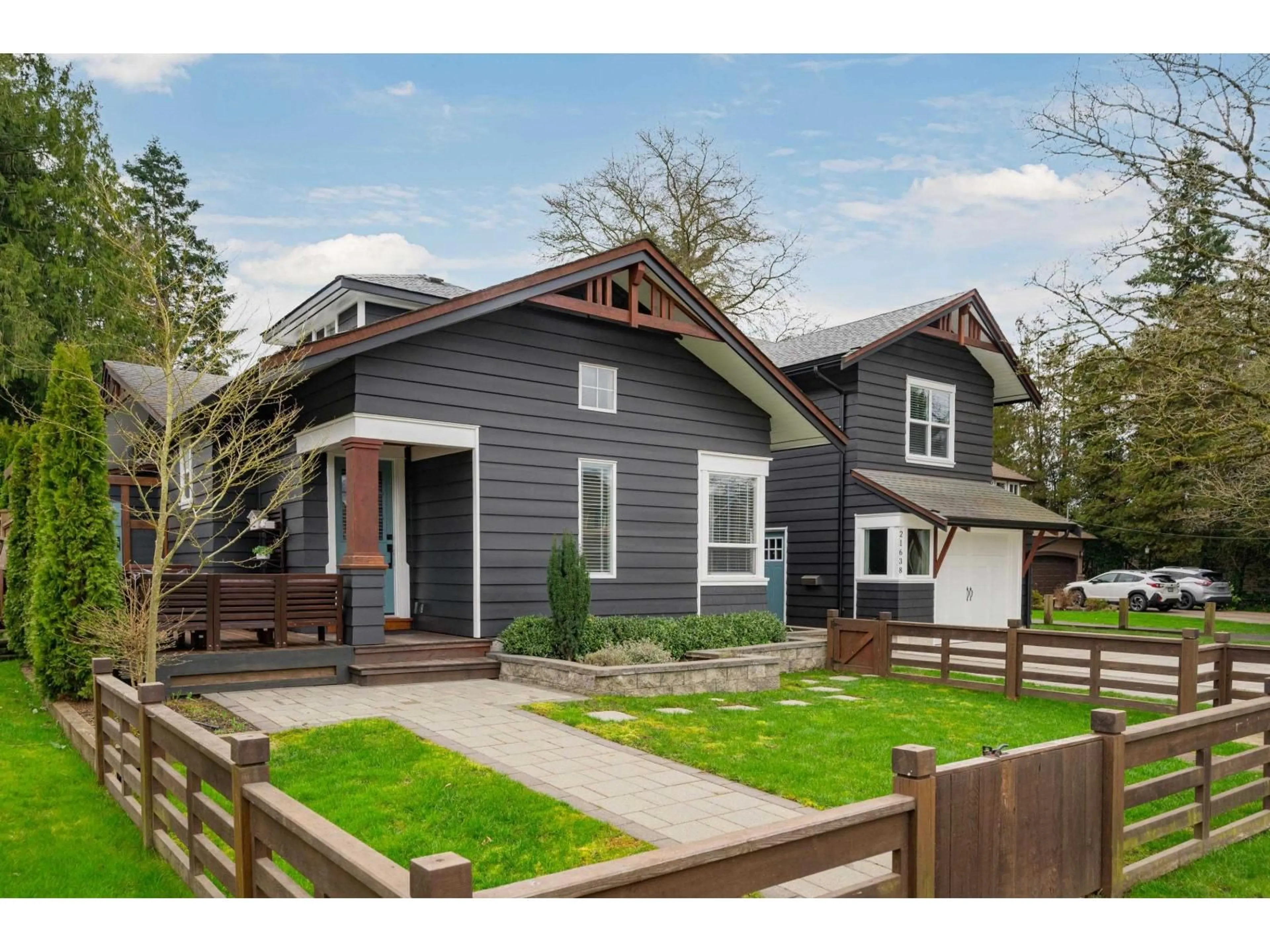 Home with vinyl exterior material, street for 21638 46 AVENUE, Langley British Columbia V3A3J4