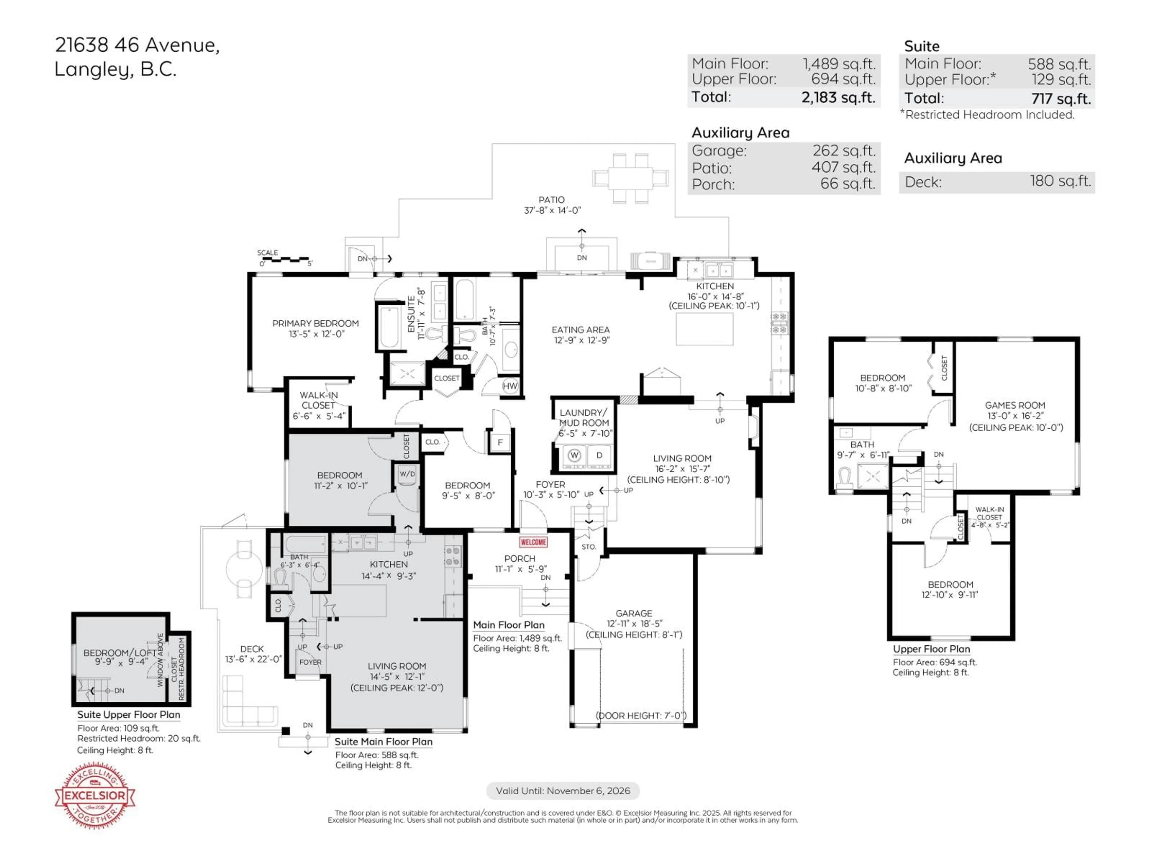 Floor plan for 21638 46 AVENUE, Langley British Columbia V3A3J4