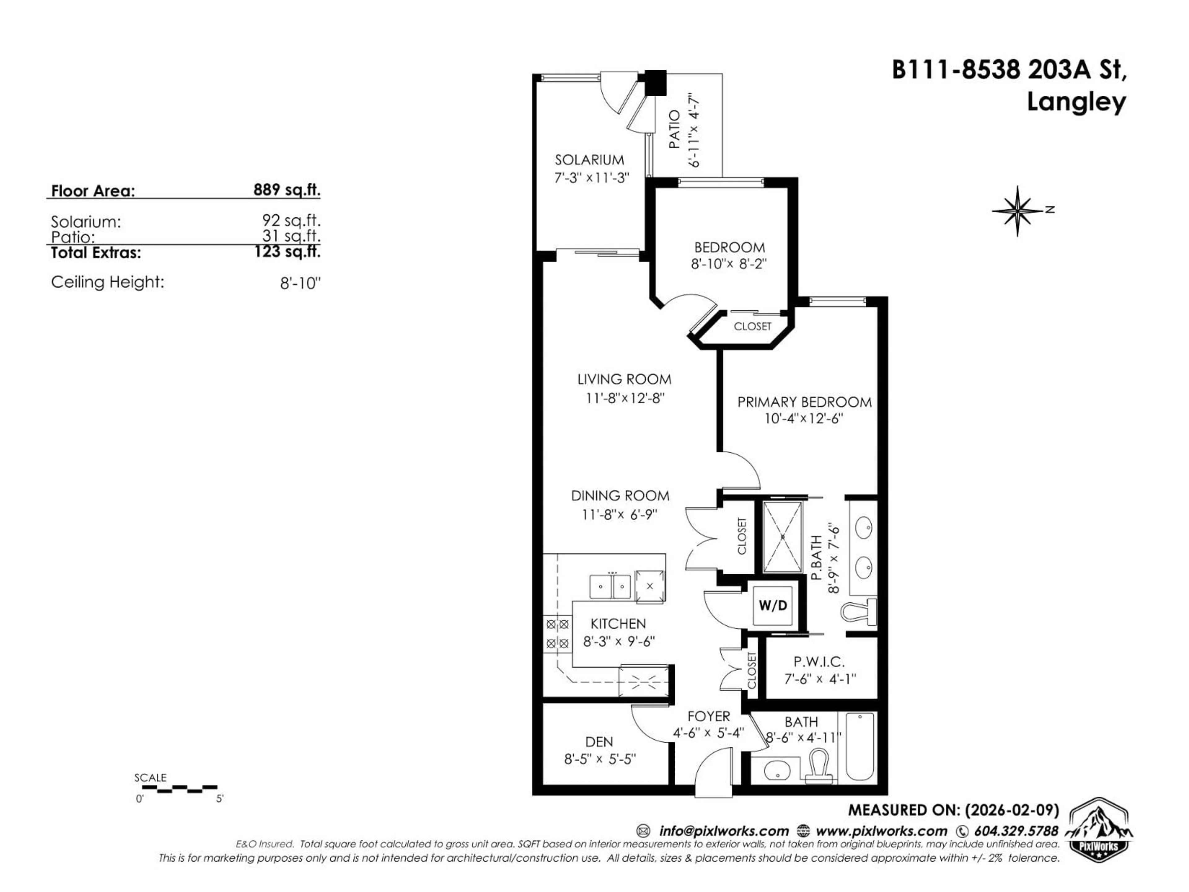Floor plan for 111 - 8538 203A STREET, Langley British Columbia V2Y3P9