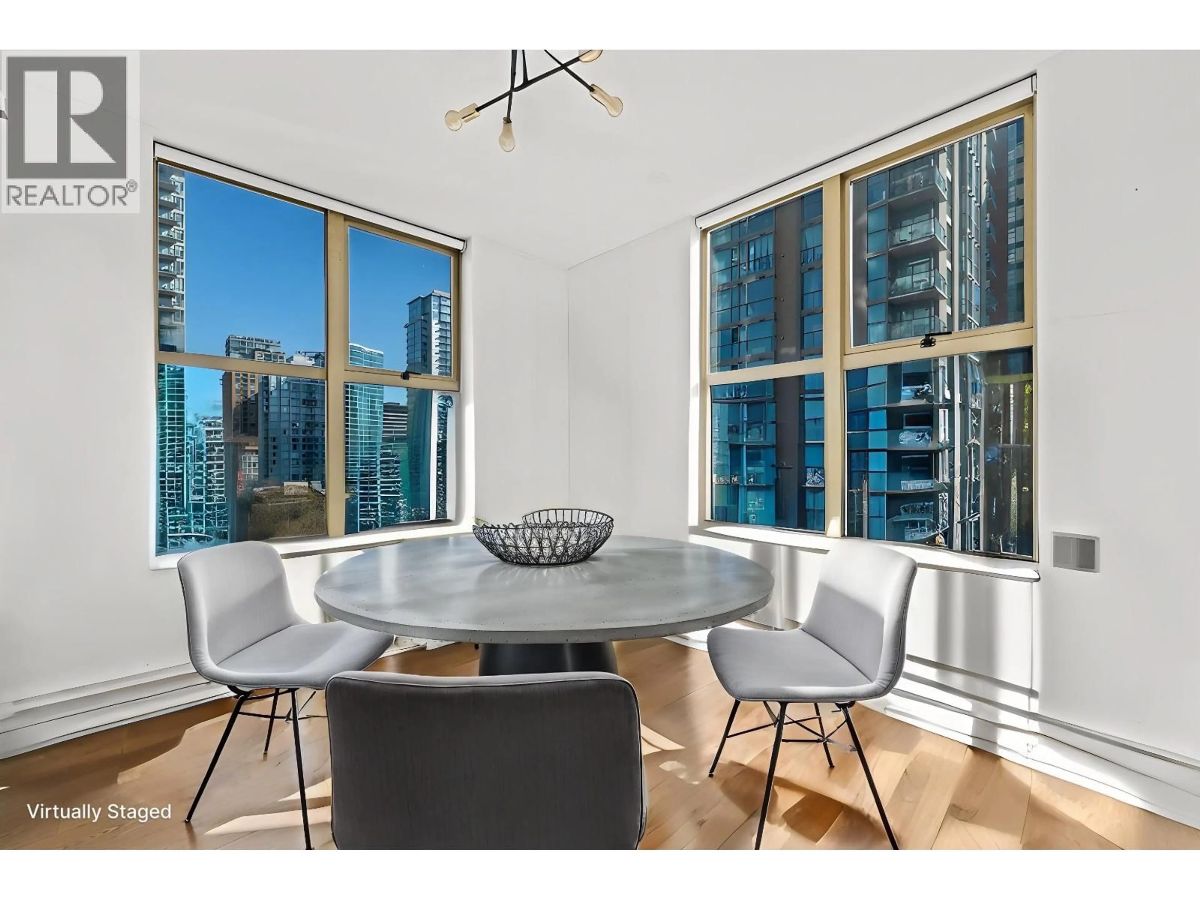Dining room, wood/laminate floor for 1206 - 969 RICHARDS STREET, Vancouver British Columbia V6B1A8