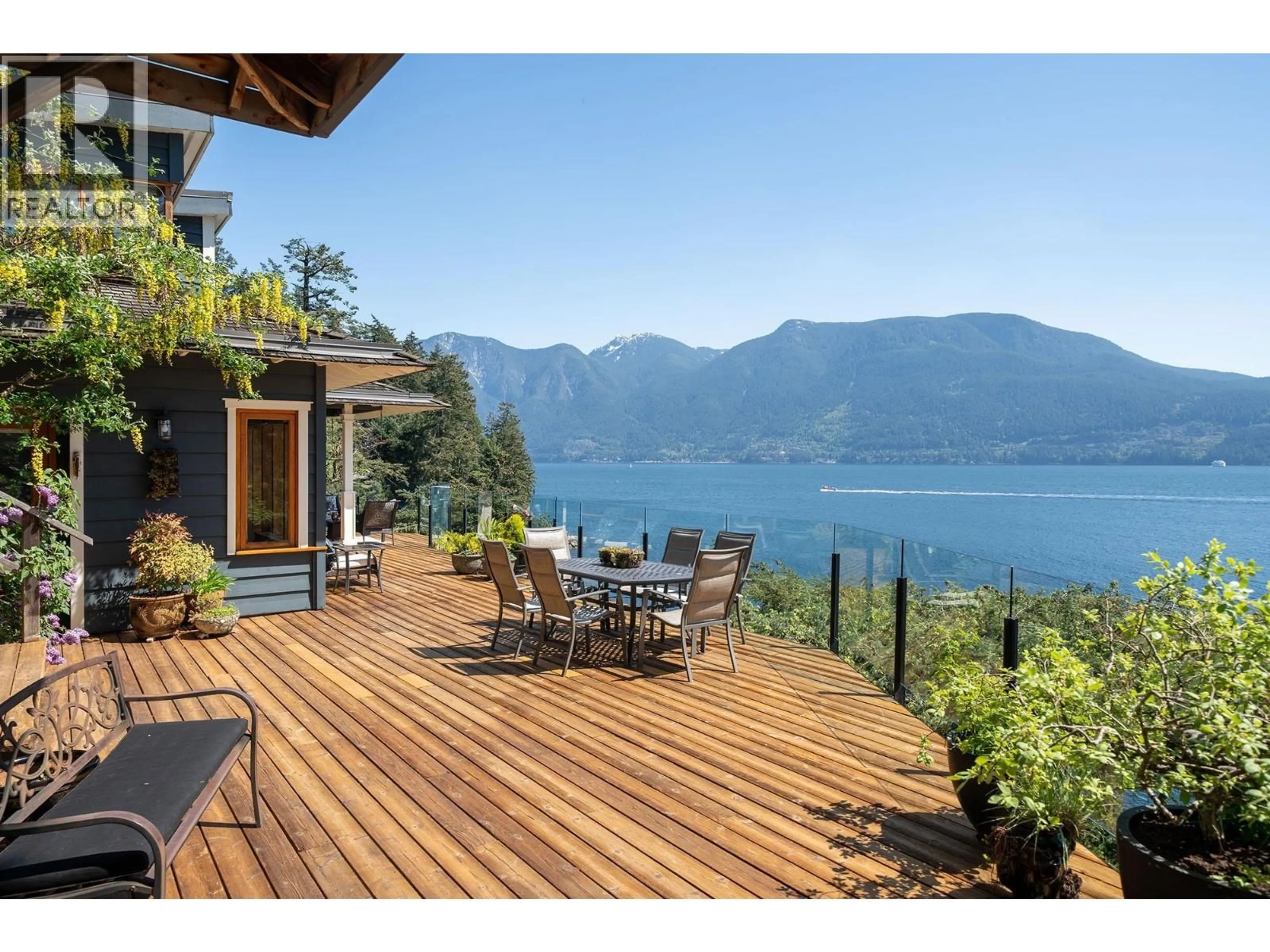 Patio, water/lake/river/ocean view for 1477 CLEATOR ROAD, Bowen Island British Columbia V0N1G1