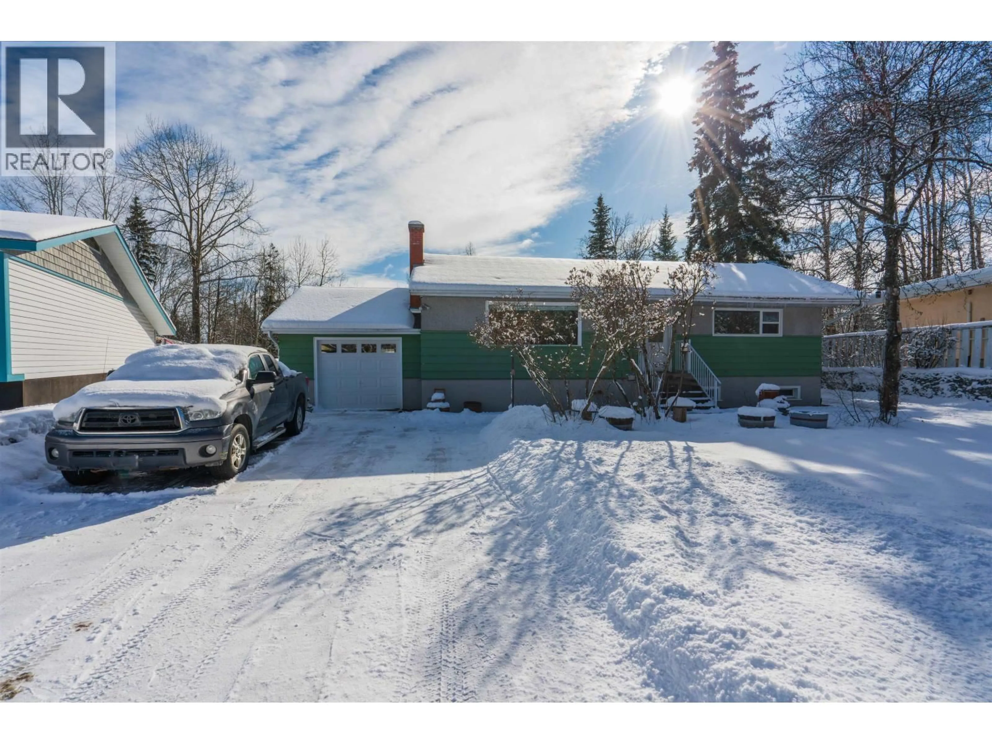 A pic from outside/outdoor area/front of a property/back of a property/a pic from drone, street for 2725 POLARIS ROAD, Prince George British Columbia V2N5L3