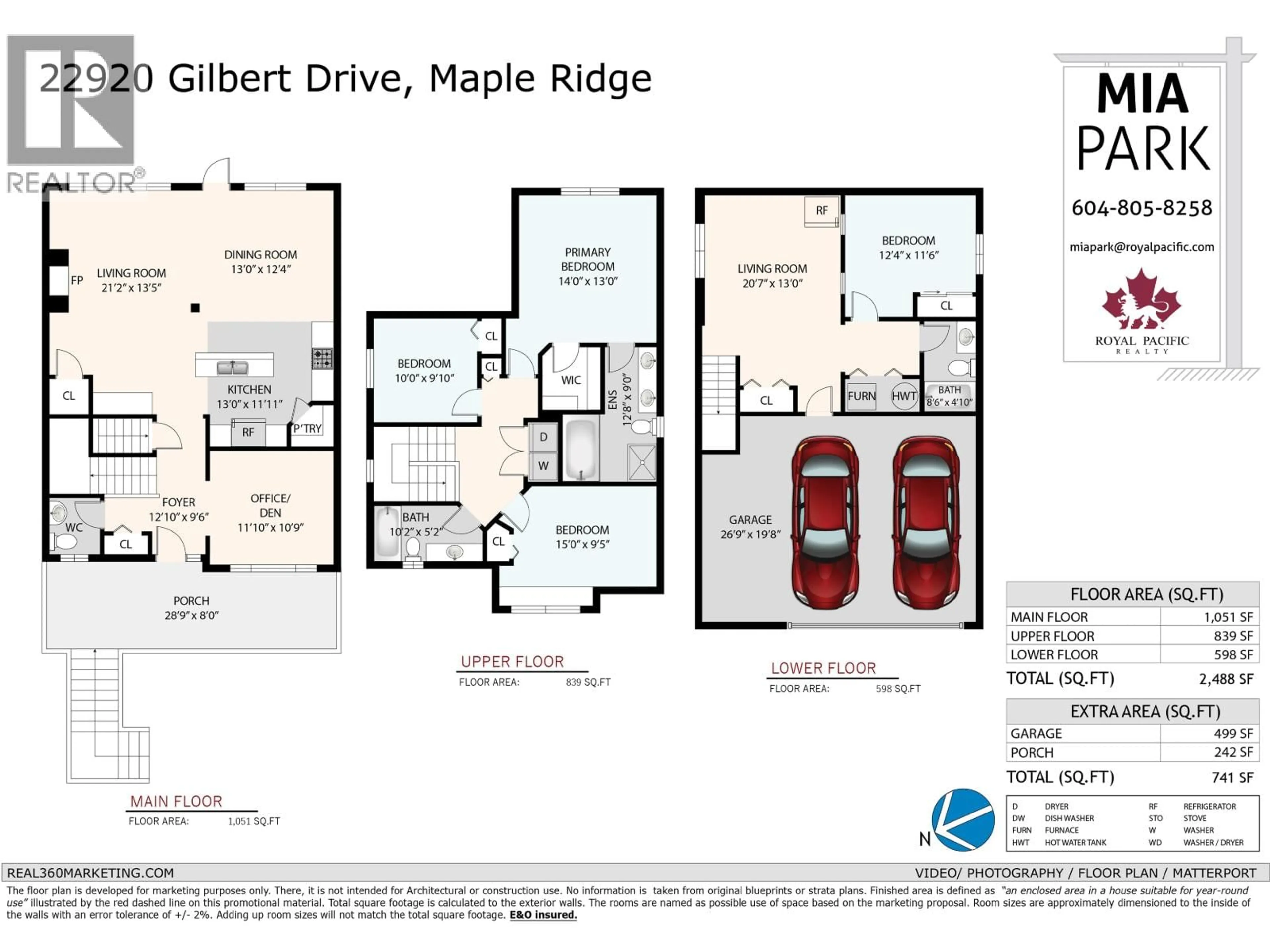 Floor plan for 22920 GILBERT DRIVE, Maple Ridge British Columbia V4R0C4