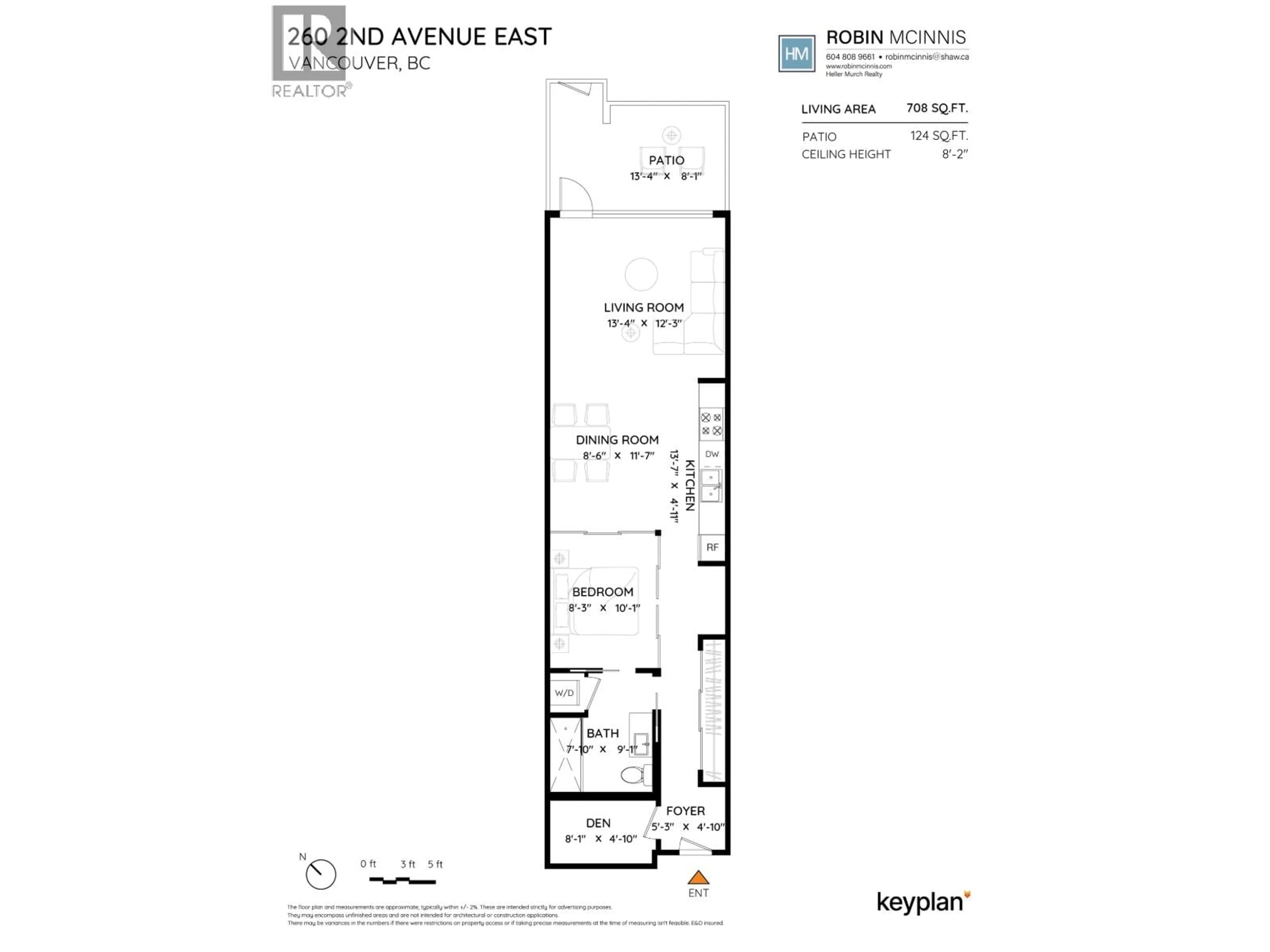 Floor plan for 260 2ND AVENUE, Vancouver British Columbia V5T1B7