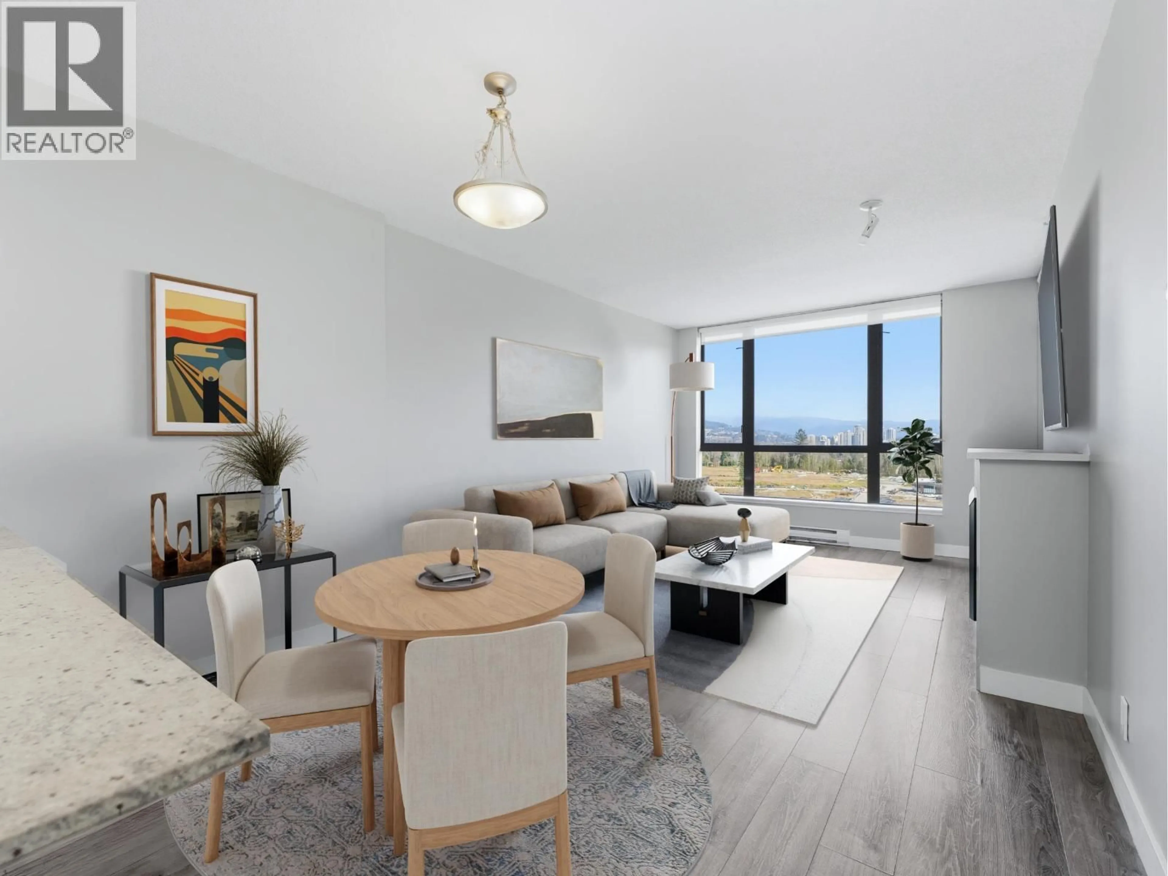 Living room with furniture, unknown for 2201 - 400 CAPILANO ROAD, Port Moody British Columbia V3H0E1