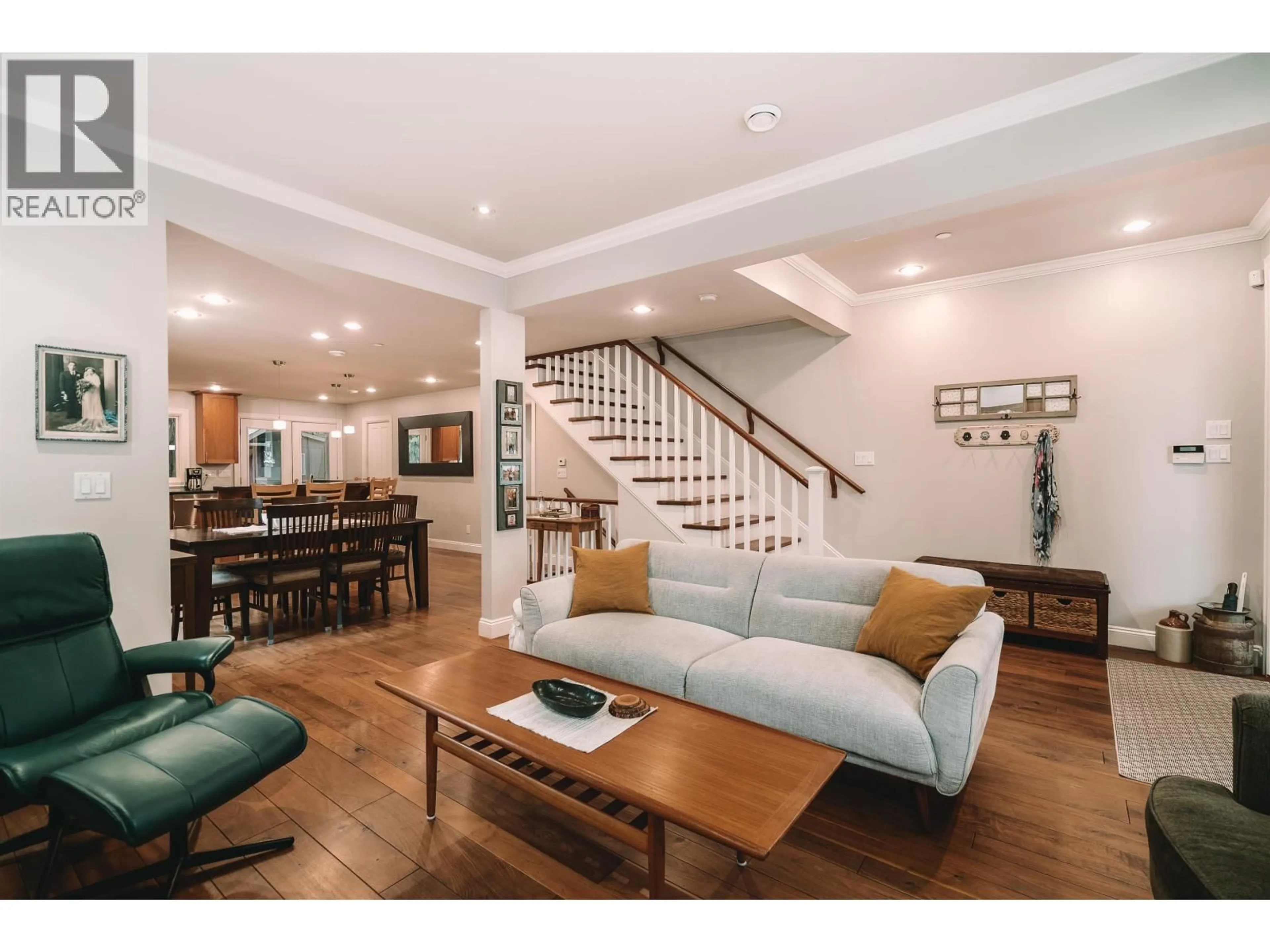 Living room with furniture, wood/laminate floor for 1845 HARBOUR STREET, Port Coquitlam British Columbia V3C1A4