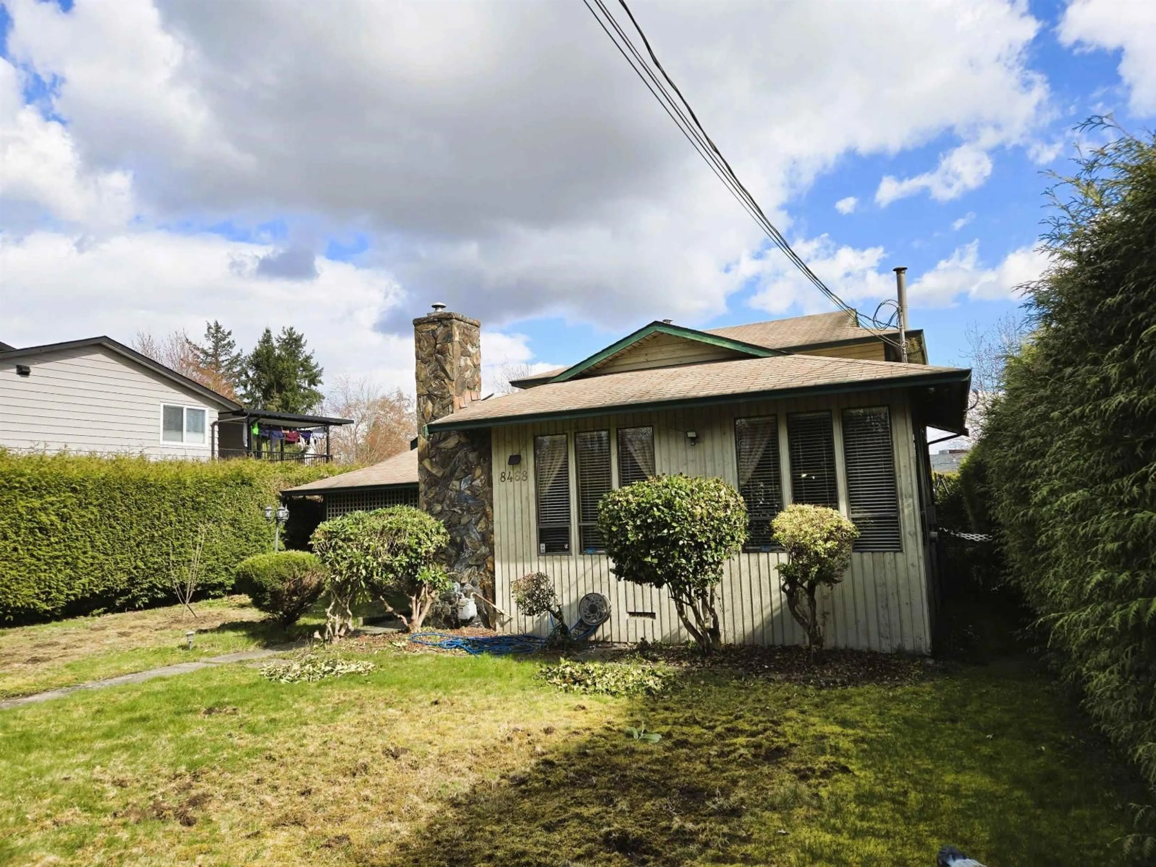 A pic from outside/outdoor area/front of a property/back of a property/a pic from drone, street for 8468 144TH STREET, Surrey British Columbia V3W5T7