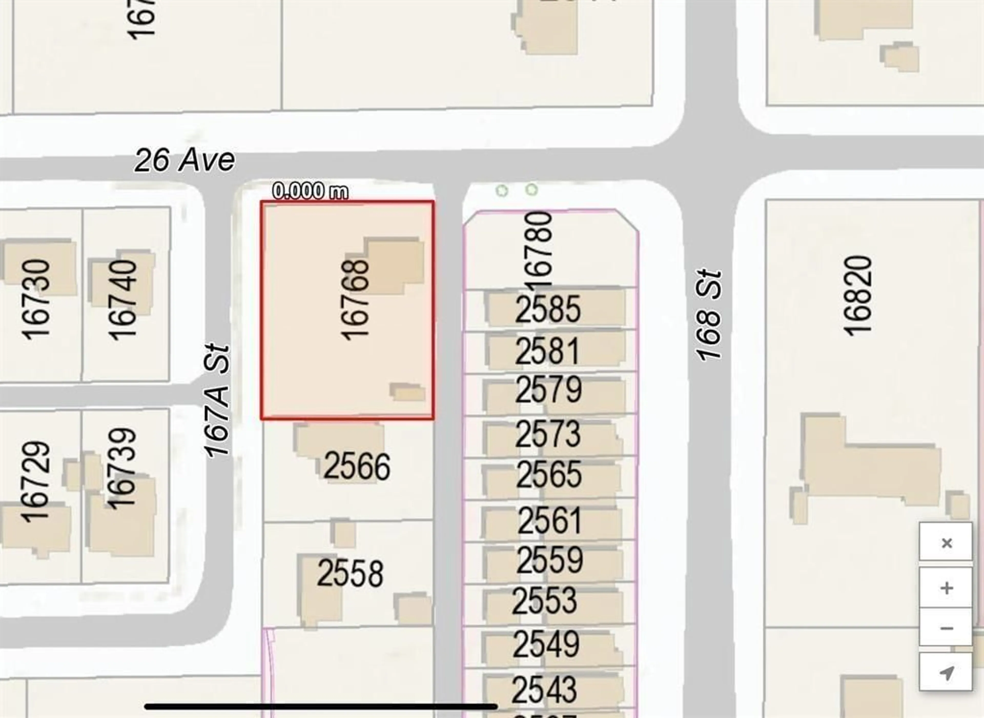 Picture of a map for 16768 26 AVENUE, Surrey British Columbia V3Z0B2